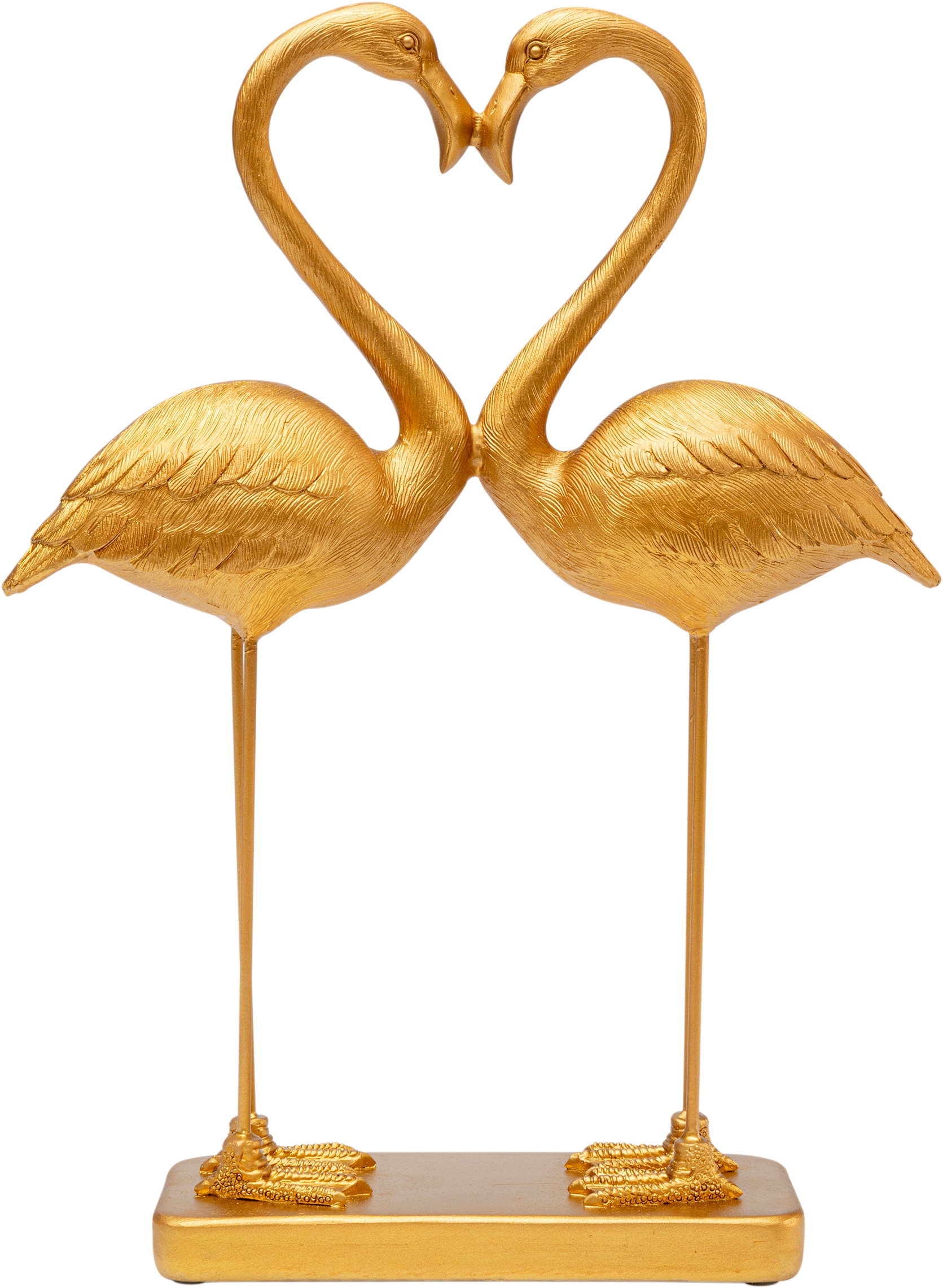 Image of Kare Design Dekofigur "Flamingo Love Gold 39cm"