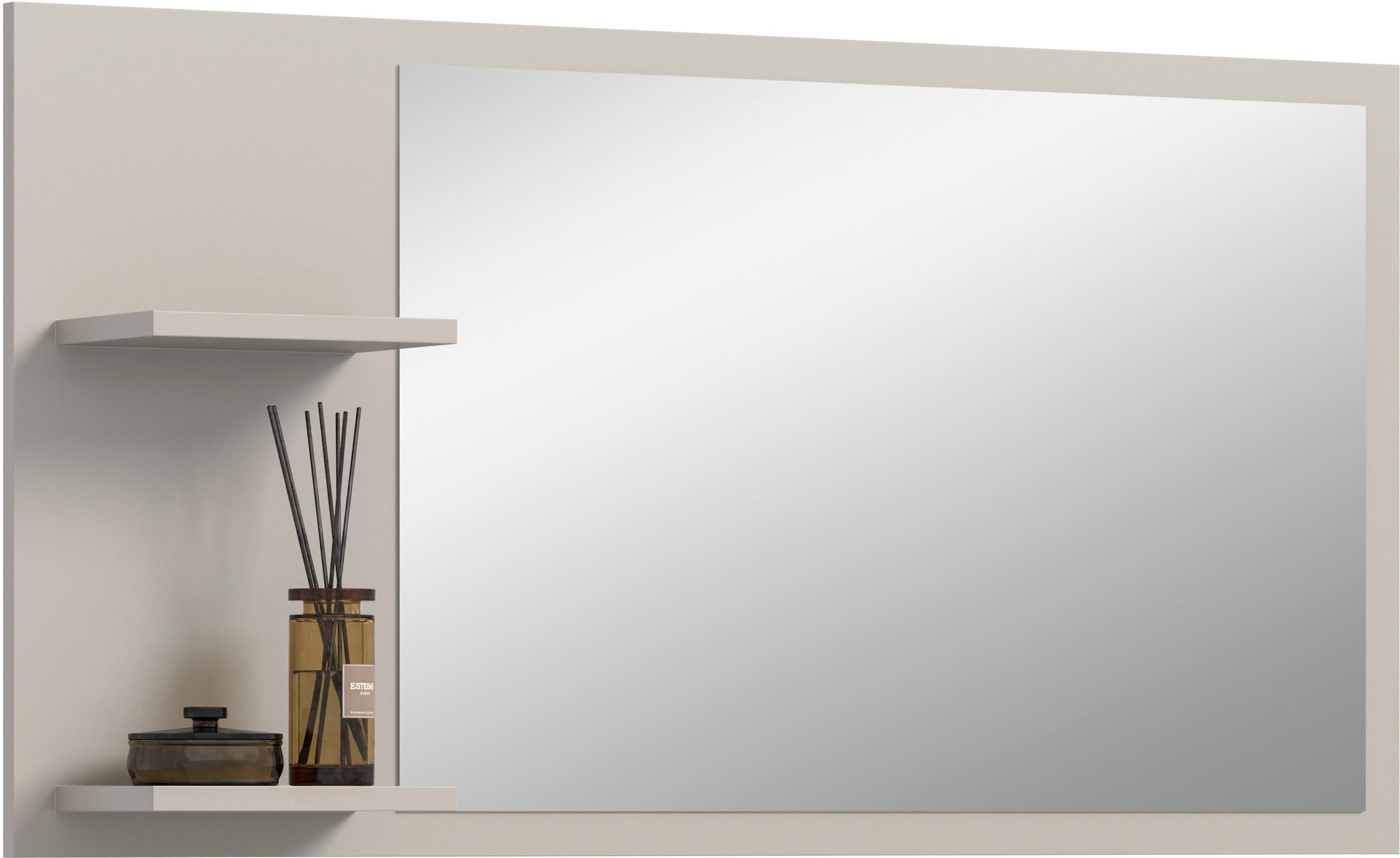 Home affaire Spiegel »TATIO, 106x55x16 cm, 2 Ablageböden, grosse Spiegelfläche« Garderobenspiegel, Flurspiegel