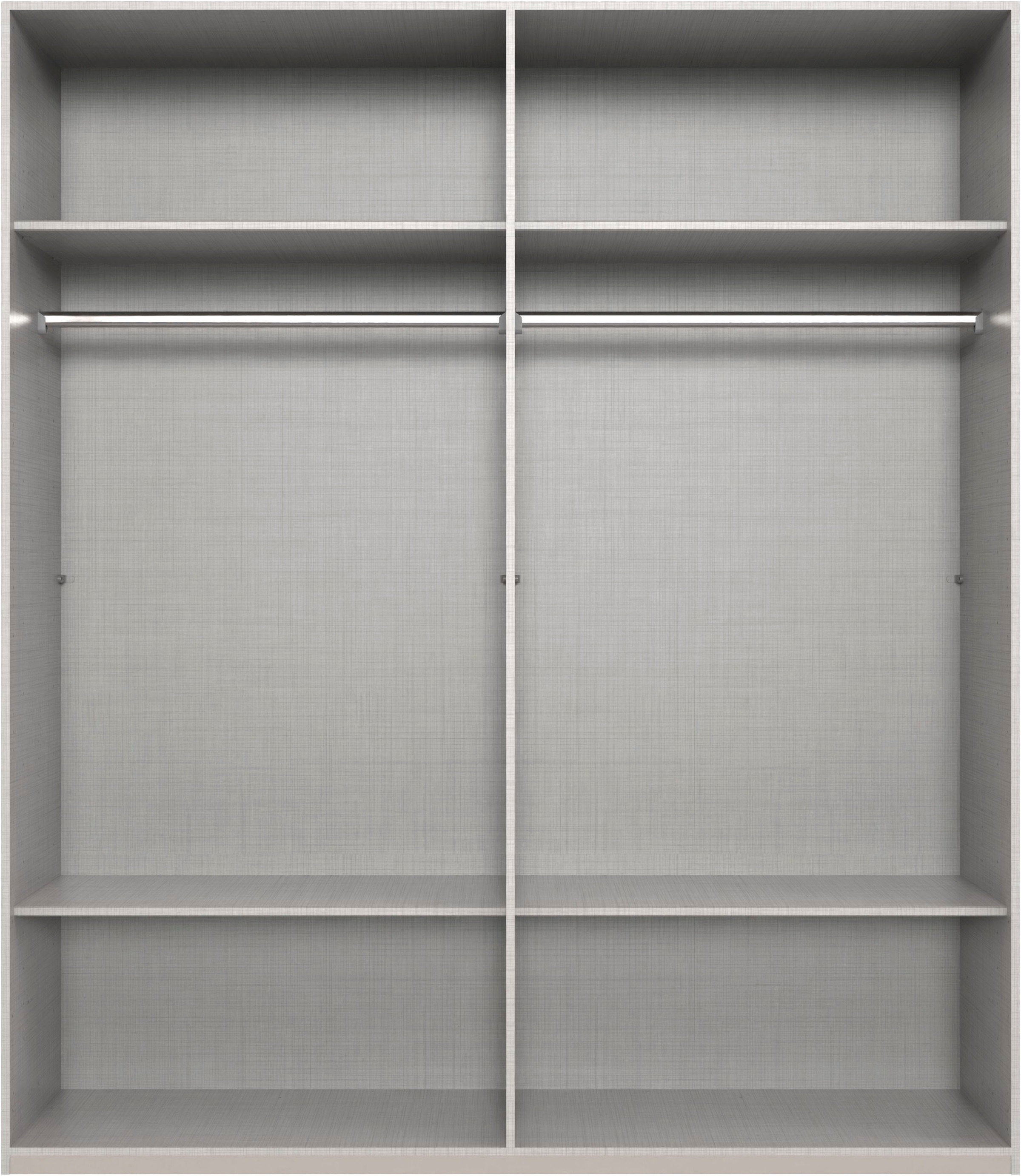 Wimex Kleiderschrank »Mugano,in 8 Breiten,3 Höhen,2 Tiefen, viele Farben, Made in Germany«, (in Basic oder Premium Ausstattung mit 2 weiteren Einlegeböden), mit langen oder kurzen Griffen aus Metall, mit oder ohne Spiegel