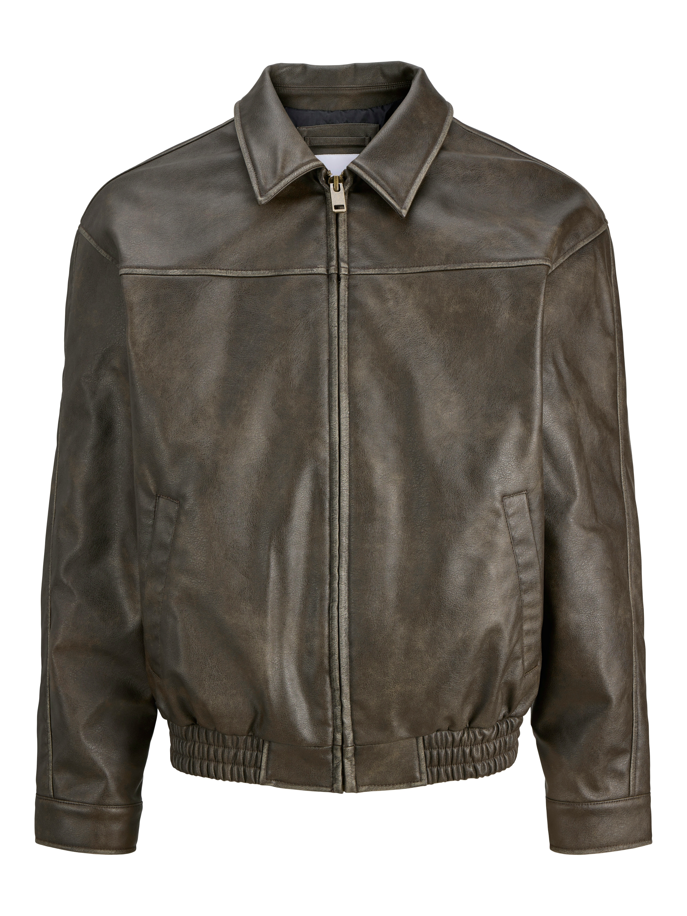 Jack & Jones Lederimitatjacke »JJMARLON PU JACKET« Kunstfaser, regular fit