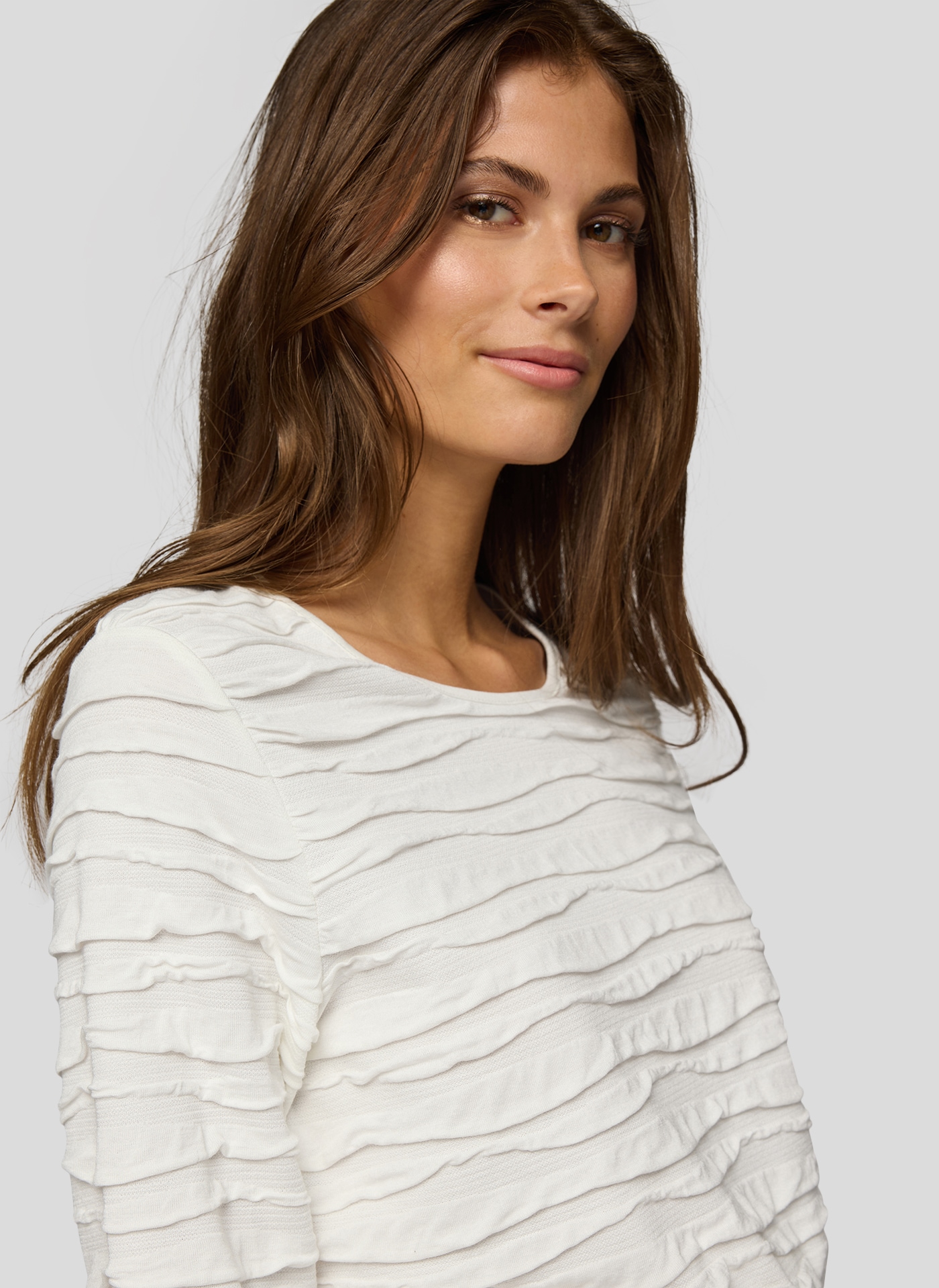 Rabe 3/4-Arm-Shirt, mit Struktur Muster