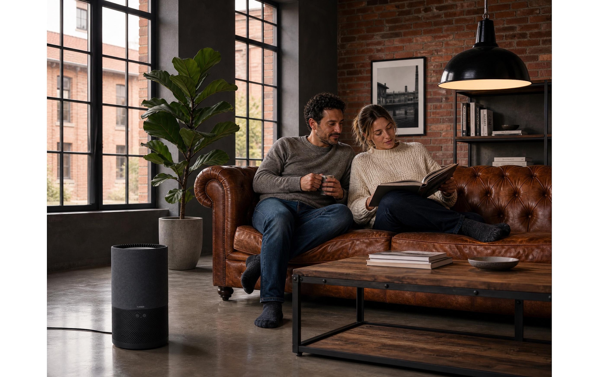 FURBER Humidificateur d'air »Ariviva« 5 l Wassertank Humidité agréable pour des pièces jusqu'à 35 m²