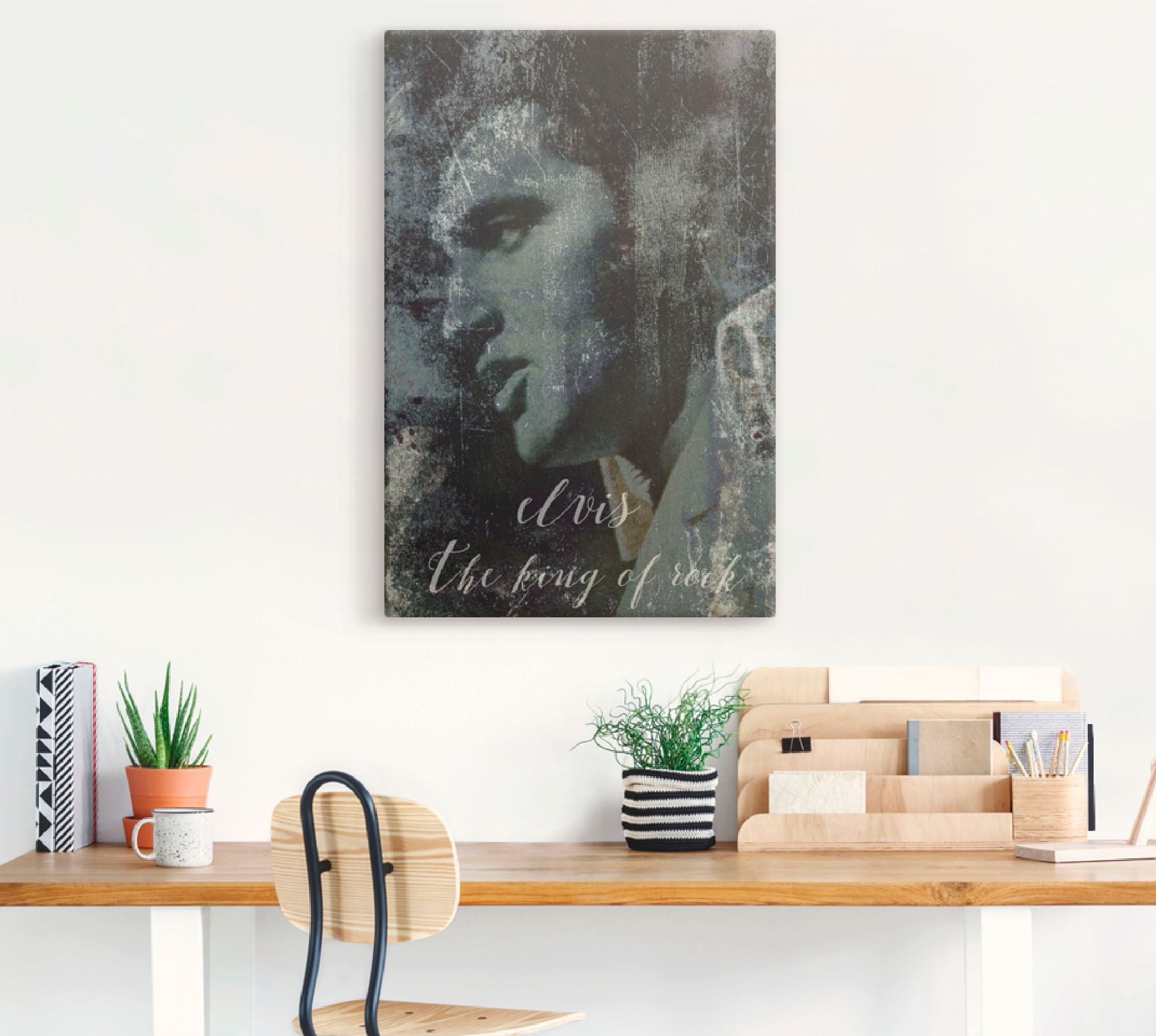 Artland Wandbild "Elvis the King" Musiker 1 Stk. tlg. als Alubild, Leinwandbild, Poster in verschied. Größen