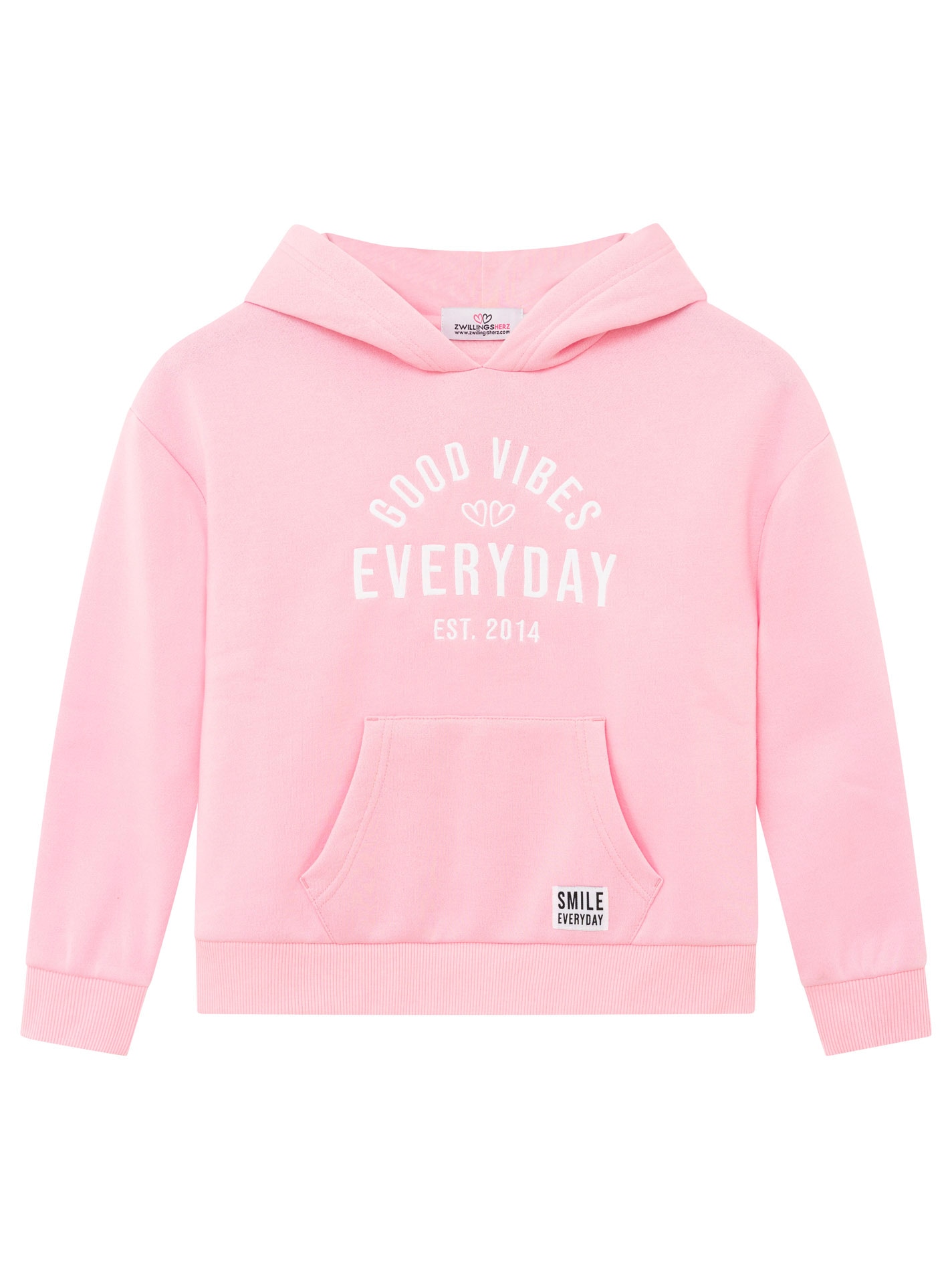 Zwillingsherz Hoodie »"Everyday"«, Mini-Me,mit Stickerei und positiver Botschaft
