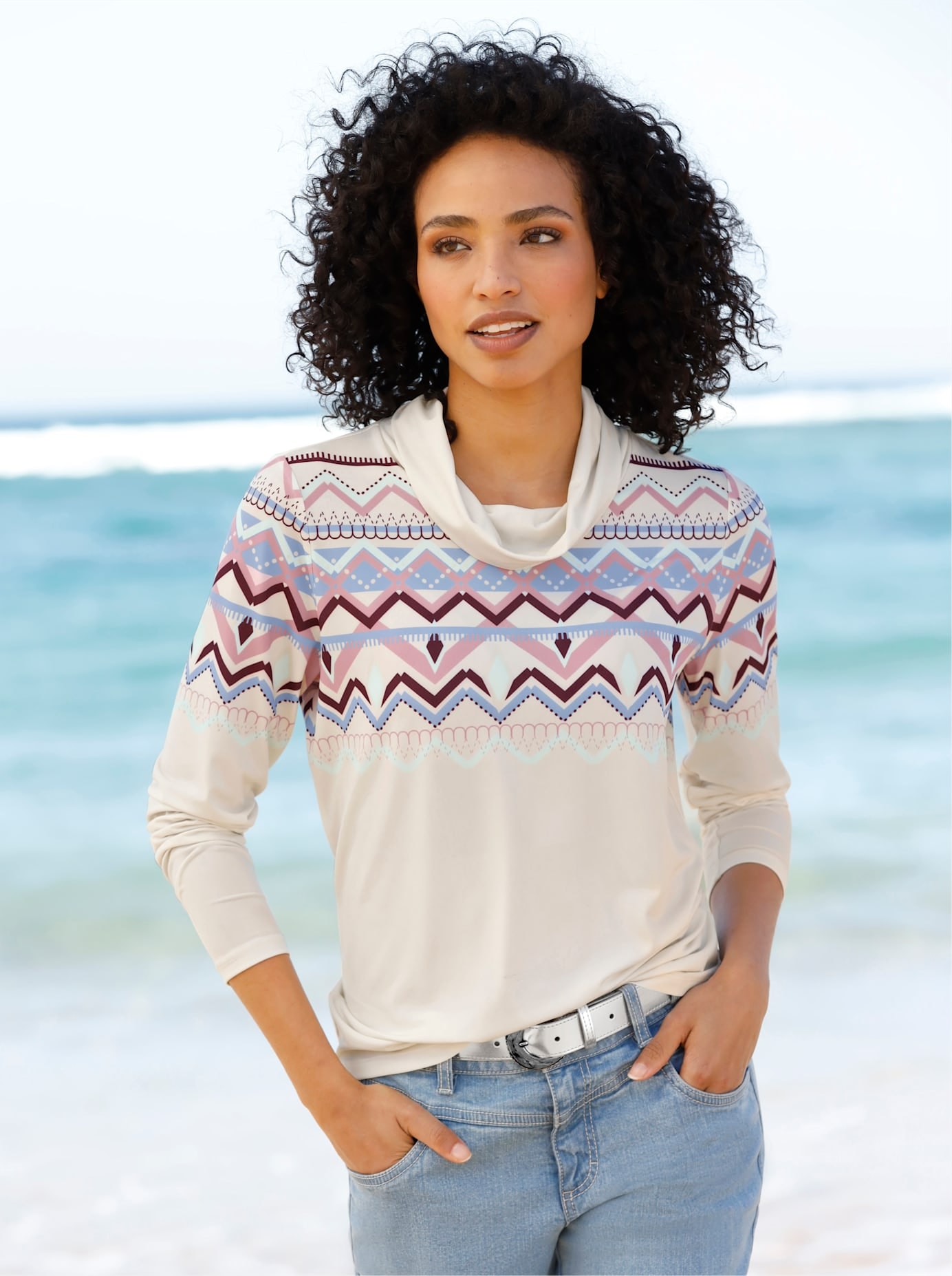 heine Langarmshirt "Druck-Shirt" 1