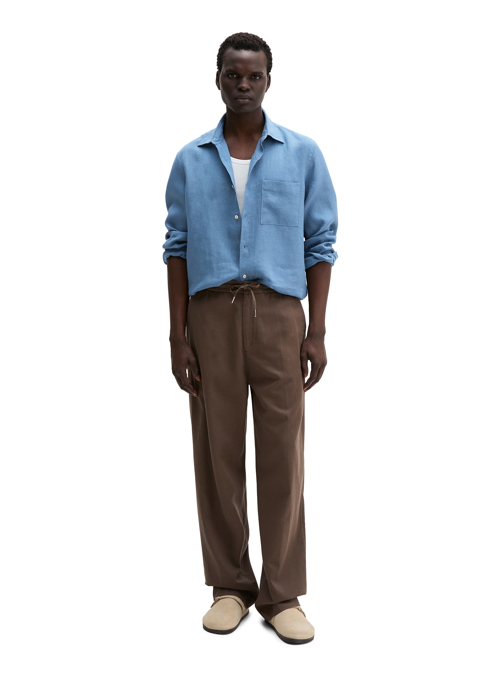 Marc O'Polo Leinenhemd im klassisch cleanen Look