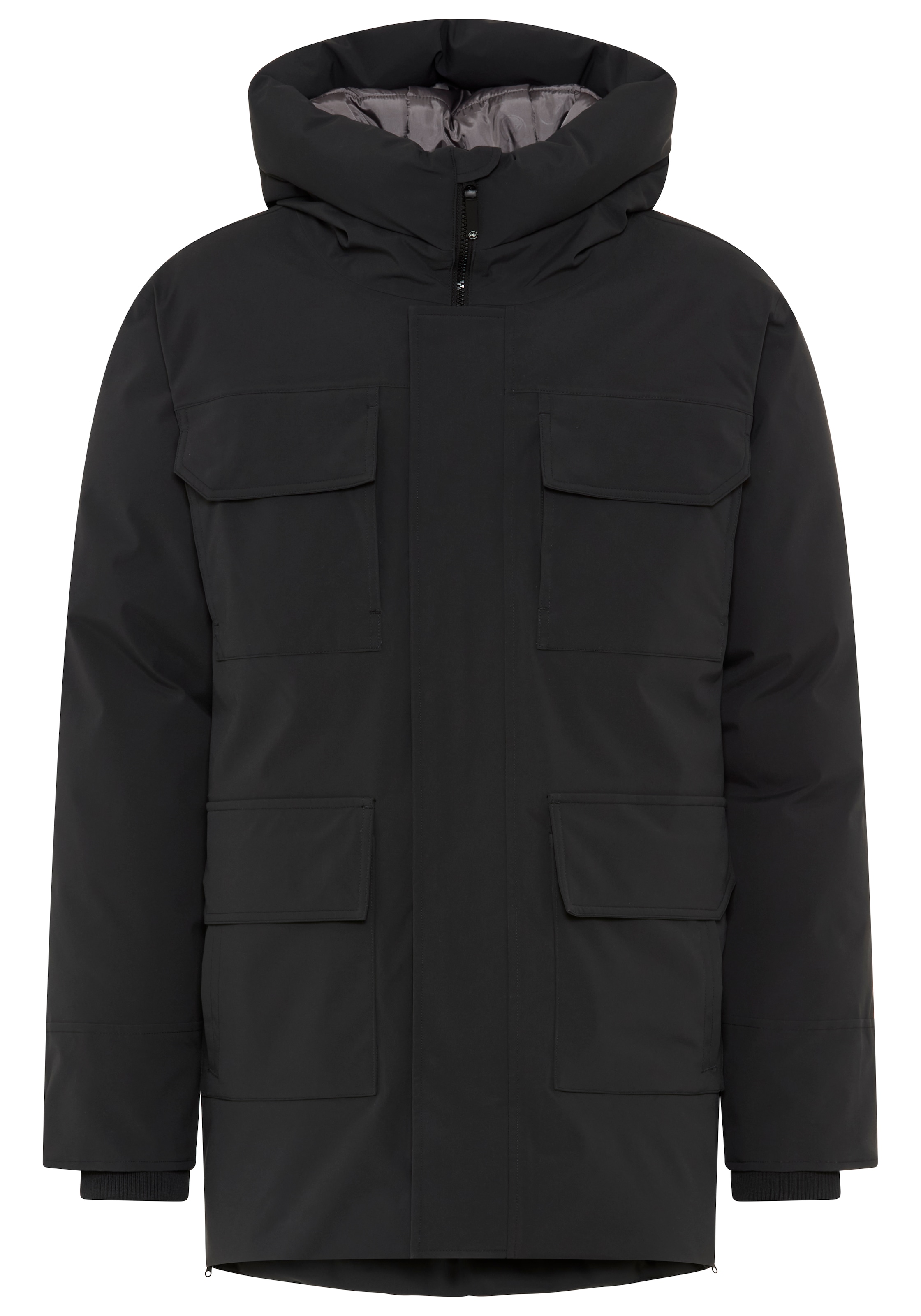 Polarino Funktionsparka mit Kapuze Ideal für den Winter mit grossen Taschen und Kapuze