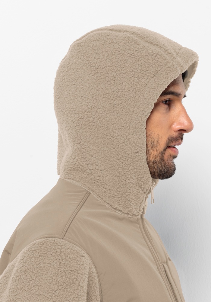 Jack Wolfskin Fleecejacke »FELSLICHT HOODED JKT M«, mit Kapuze