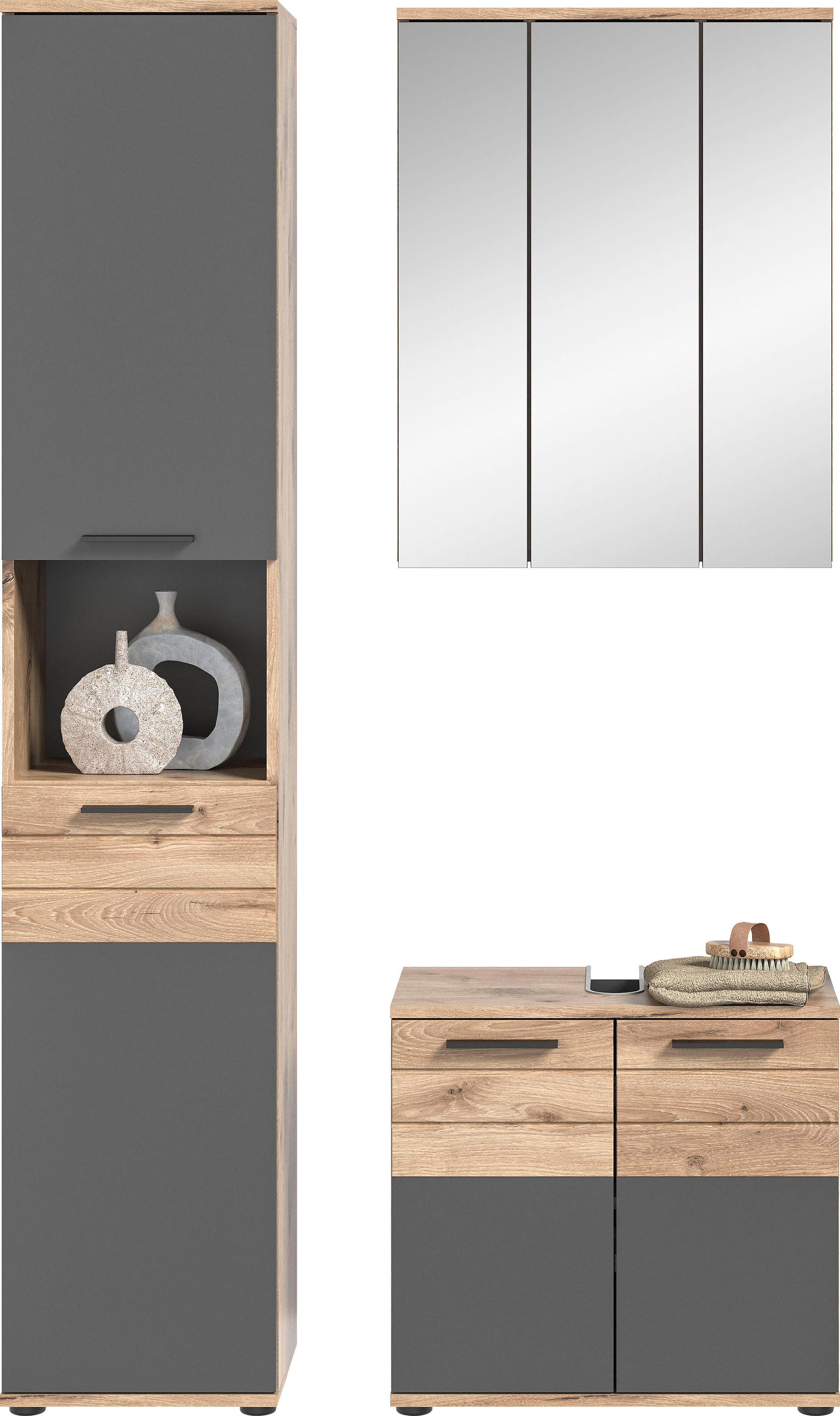Image of welltime Badmöbel-Set "Riga, 3 teilig, bestehend aus:" Set