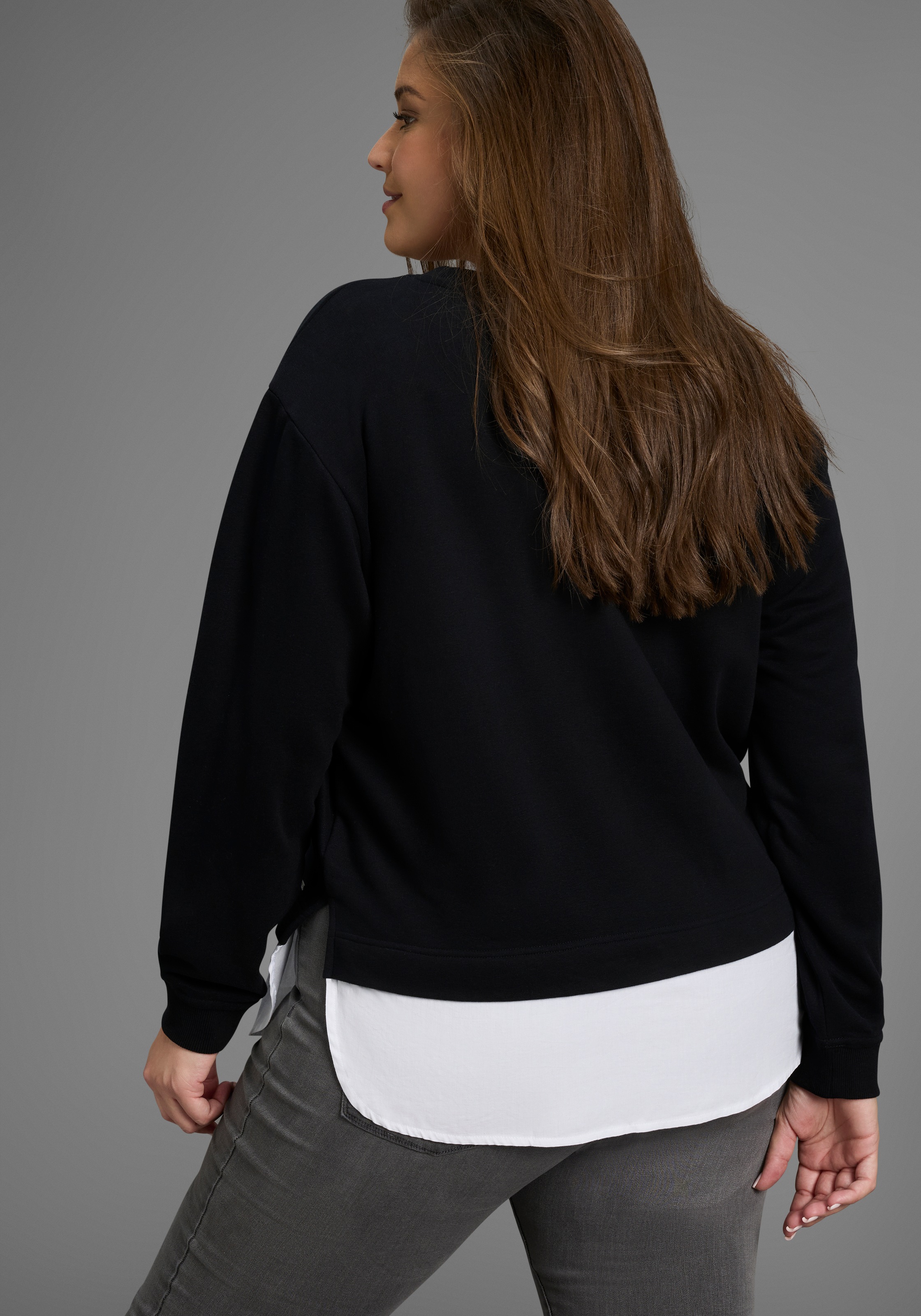 Laura Scott CURVE Sweater, Bluseneinsatz - GROSSE GRÖSSE