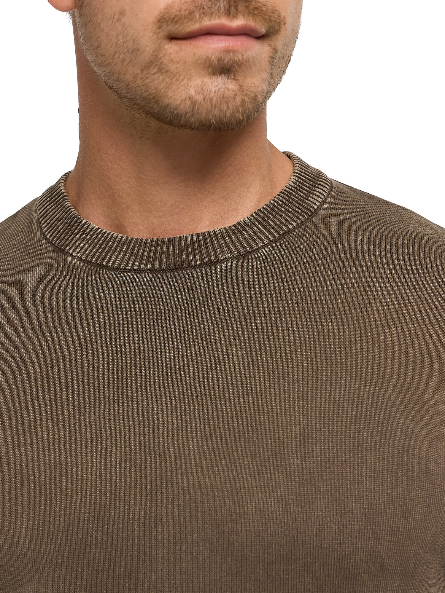 Indicode Pull à col rond »INArkmill o-neck« coton, coupe régulière