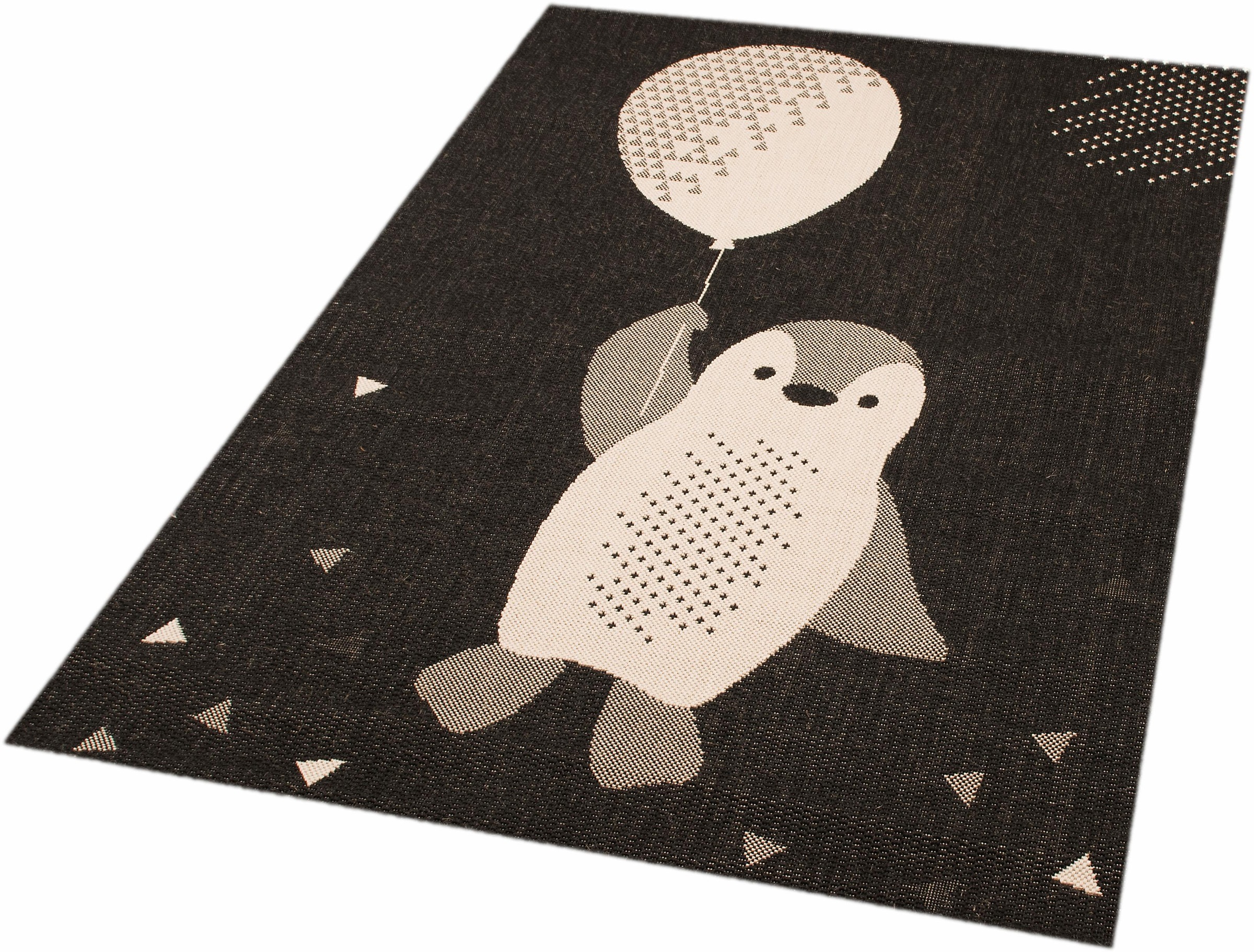 Image of Zala Living Kinderteppich »Pinguin Rico«, rechteckig, 4 mm Höhe, Spielunterlage, Sehr weich durch Microfaser, Kinderzimmer, Tiermotiv, Strapazierfähig, Pflegeleicht, Robust bei Ackermann Versand Schweiz