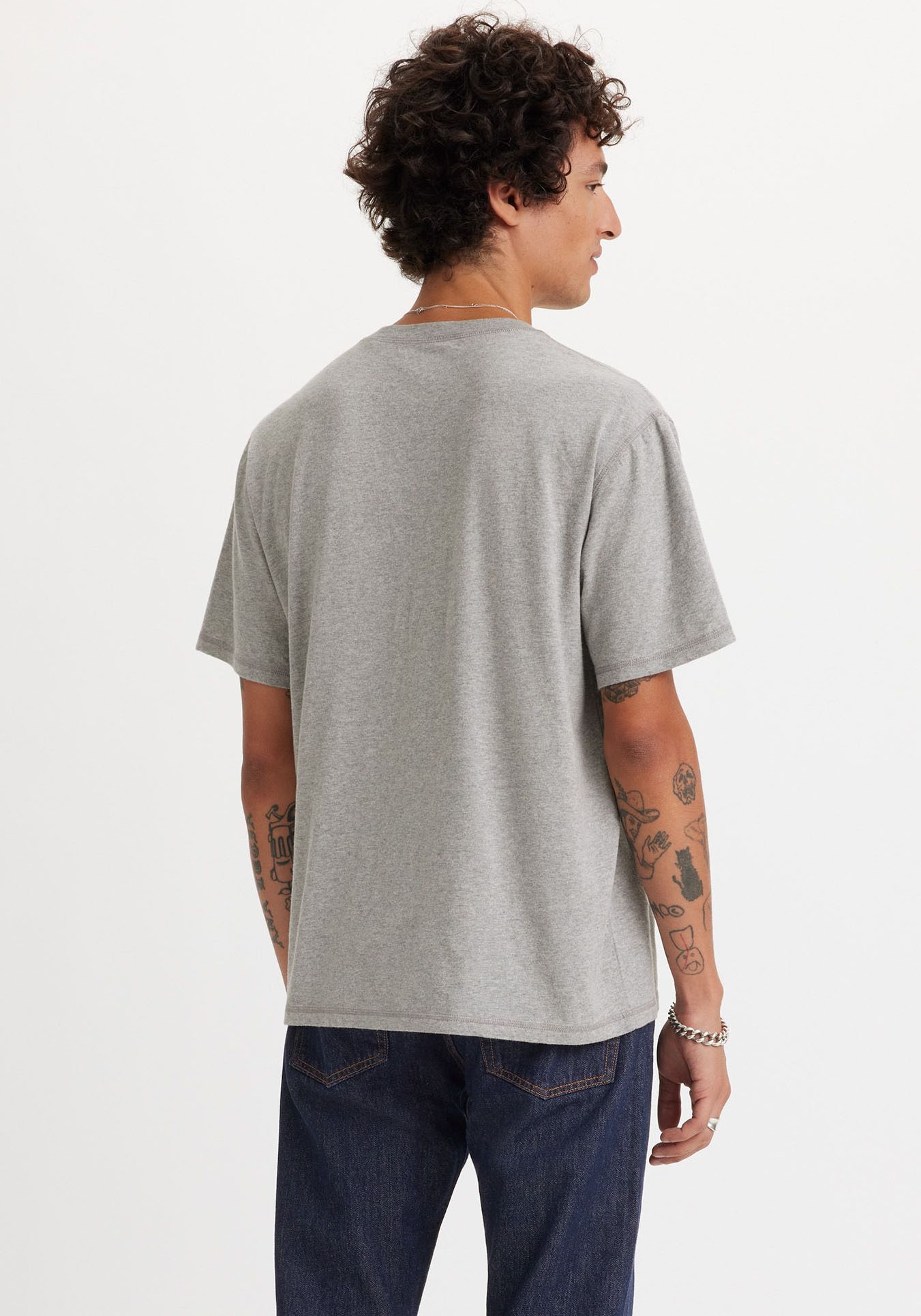 Levi's® Rundhalsshirt »SS 4 BUTTON HENLEY«, mit Knopfleiste