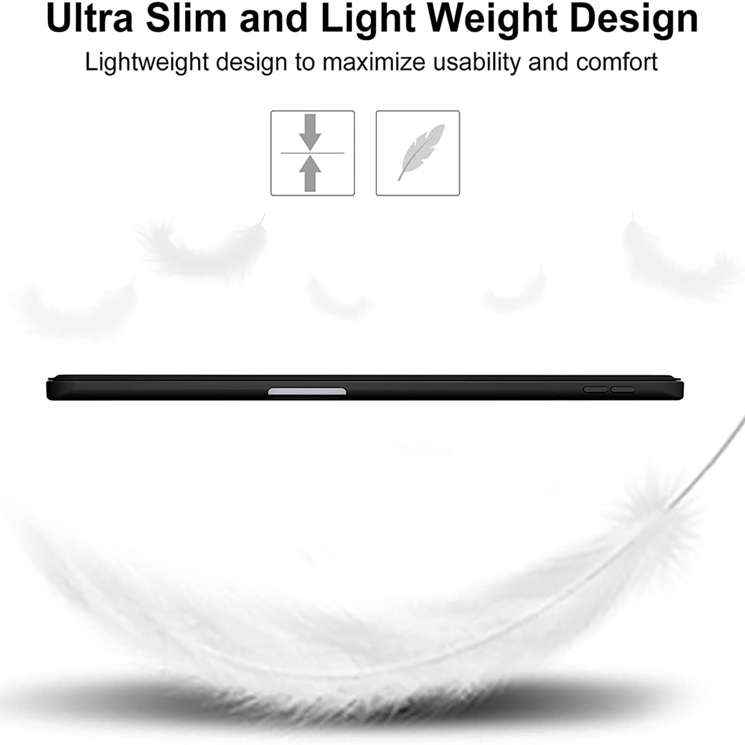4smarts Tablet-Hülle »Folio Case Basic für Samsung Galaxy Tab S9«, Samsung Galaxy S9, Backcover, Schutzhülle, Tabletschutzhülle, Case, Schutzcase, stossfest