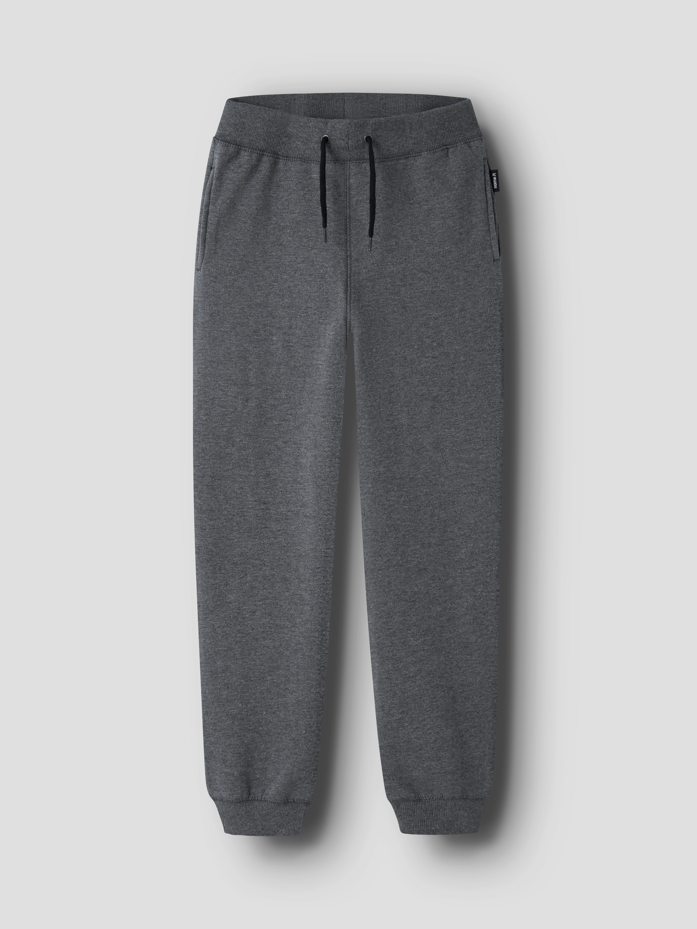 Name It Pantalon sweat »NKMSWEAT – Jogger mit verstellbarem Bund und Rippbündchen«  uni, décontracté, coupe régulière, sweat gratté