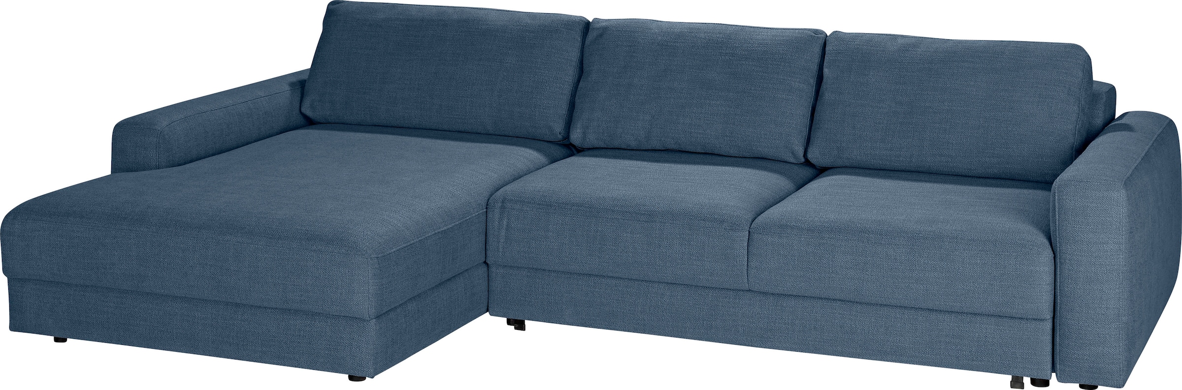 TRENDMANUFAKTUR Ecksofa »Bourbon II, hoher Sitzkomfort, extrabreite Recamiere für Relaxkomfort« wahlweise mit Bettfunktion und Bettkasten, zeitlos und elegant, L-Form
