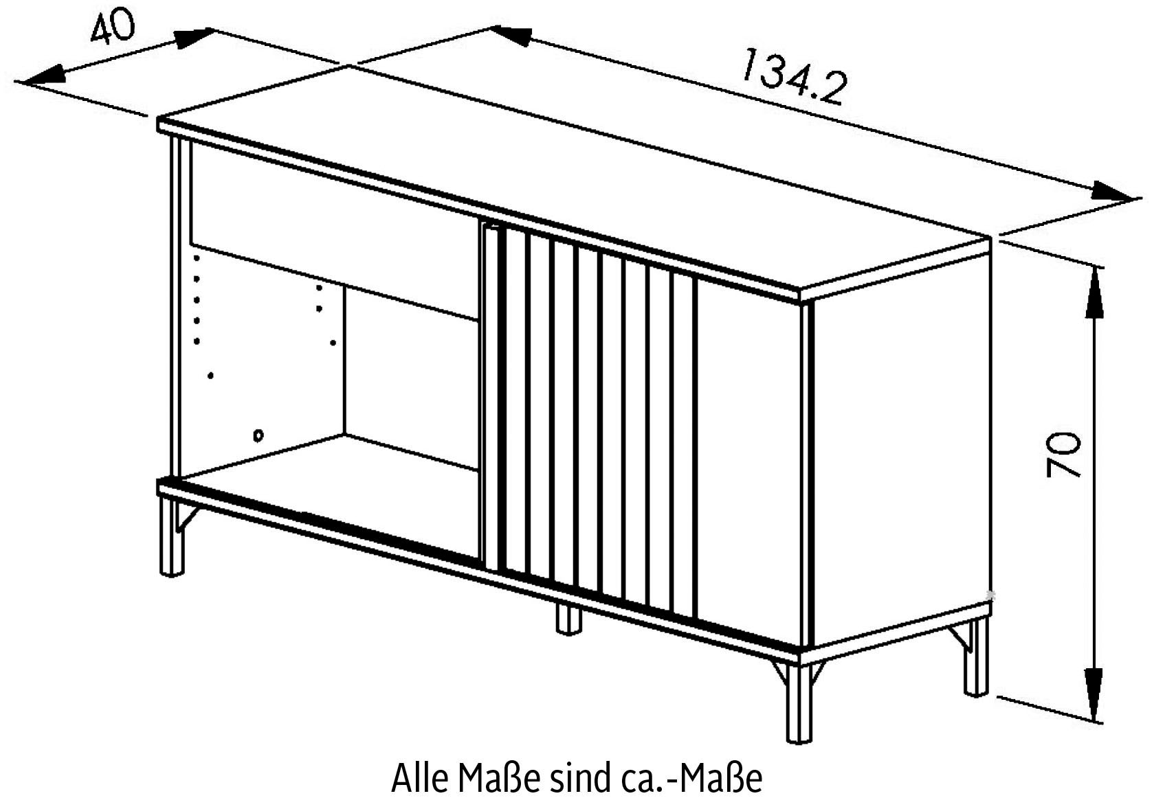 Gami Aktenschrank »Faro«, (1 St.), moderner Industrial Look