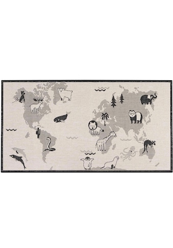 Kinderteppich »LINIA - Weltkarte«, rechteckig