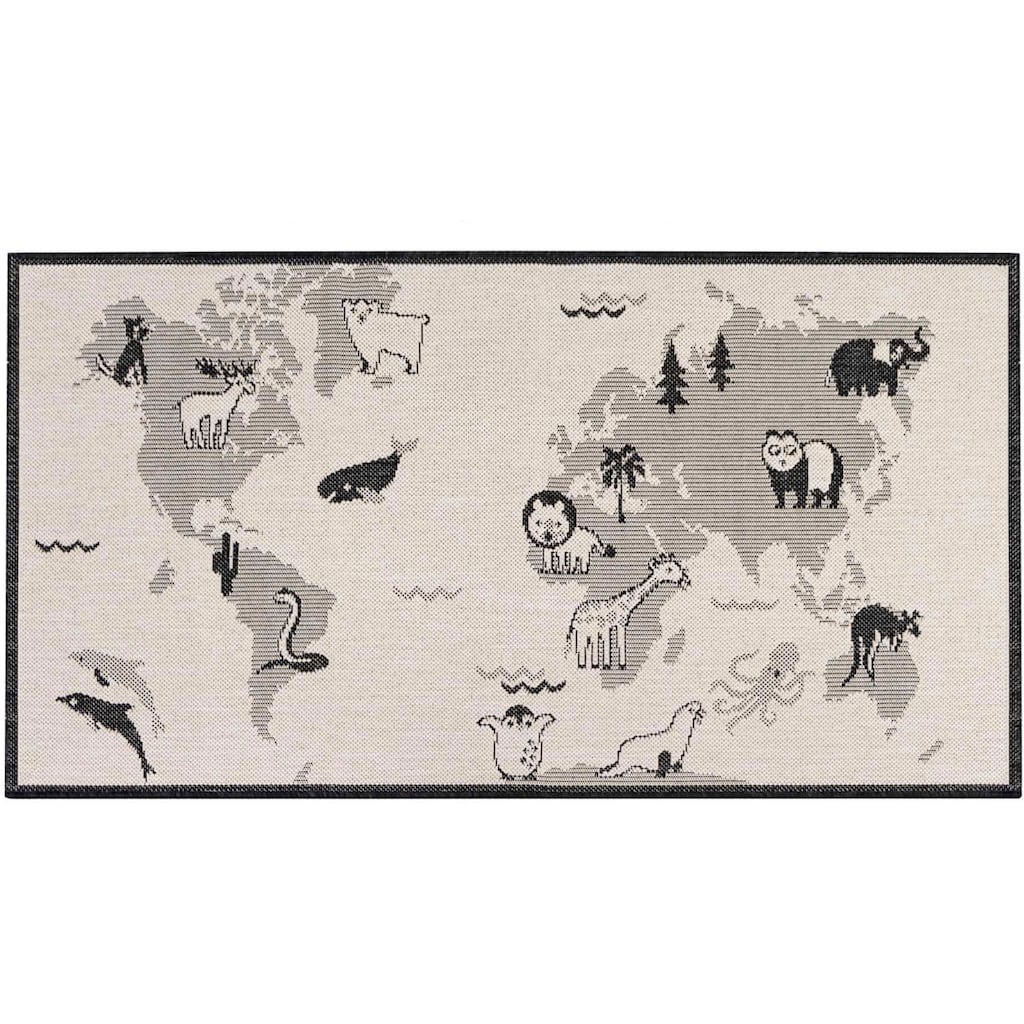 Primaflor-Ideen in Textil Kinderteppich »LINIA - Weltkarte«, rechteckig