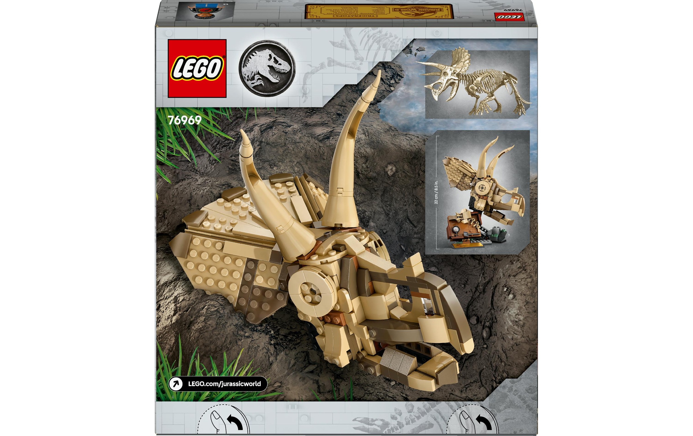 LEGO® Spielbausteine »Jurassic World Triceratops-Schädel 76969«