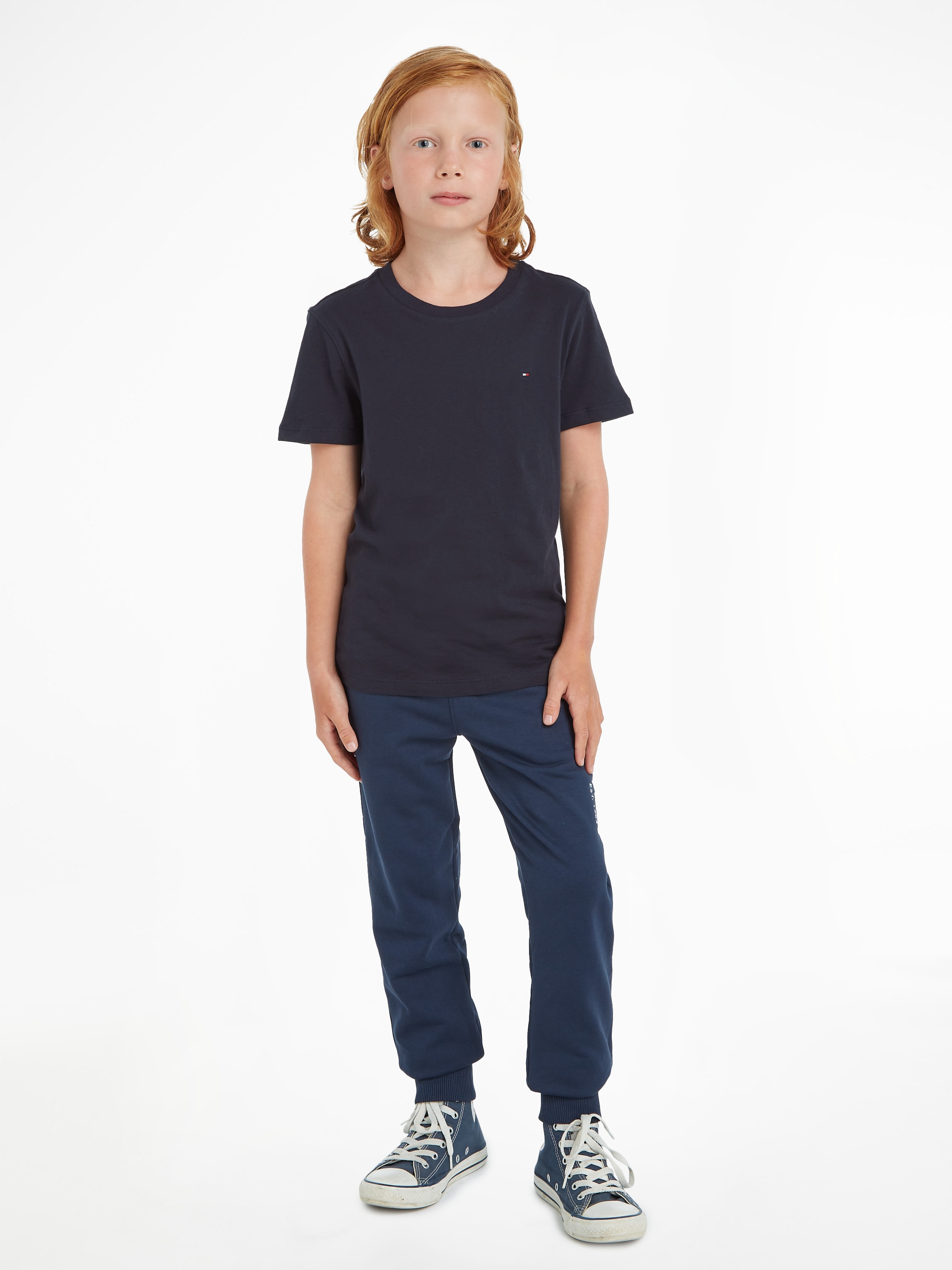 T-Shirt »BOYS BASIC CN KNIT«, Kinder Kids Junior MiniMe,für Jungen