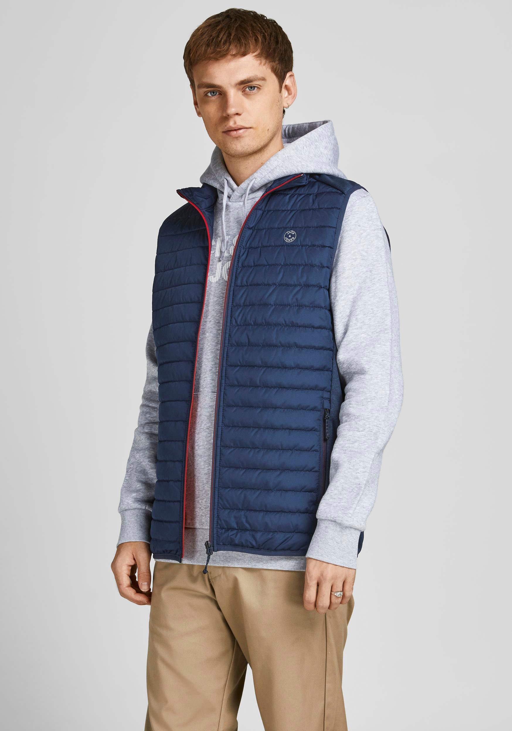 Image of Jack & Jones Steppweste "JJEMULTI BODYWARMER COLLAR NOOS" normal, Polyester, ohne Kapuze