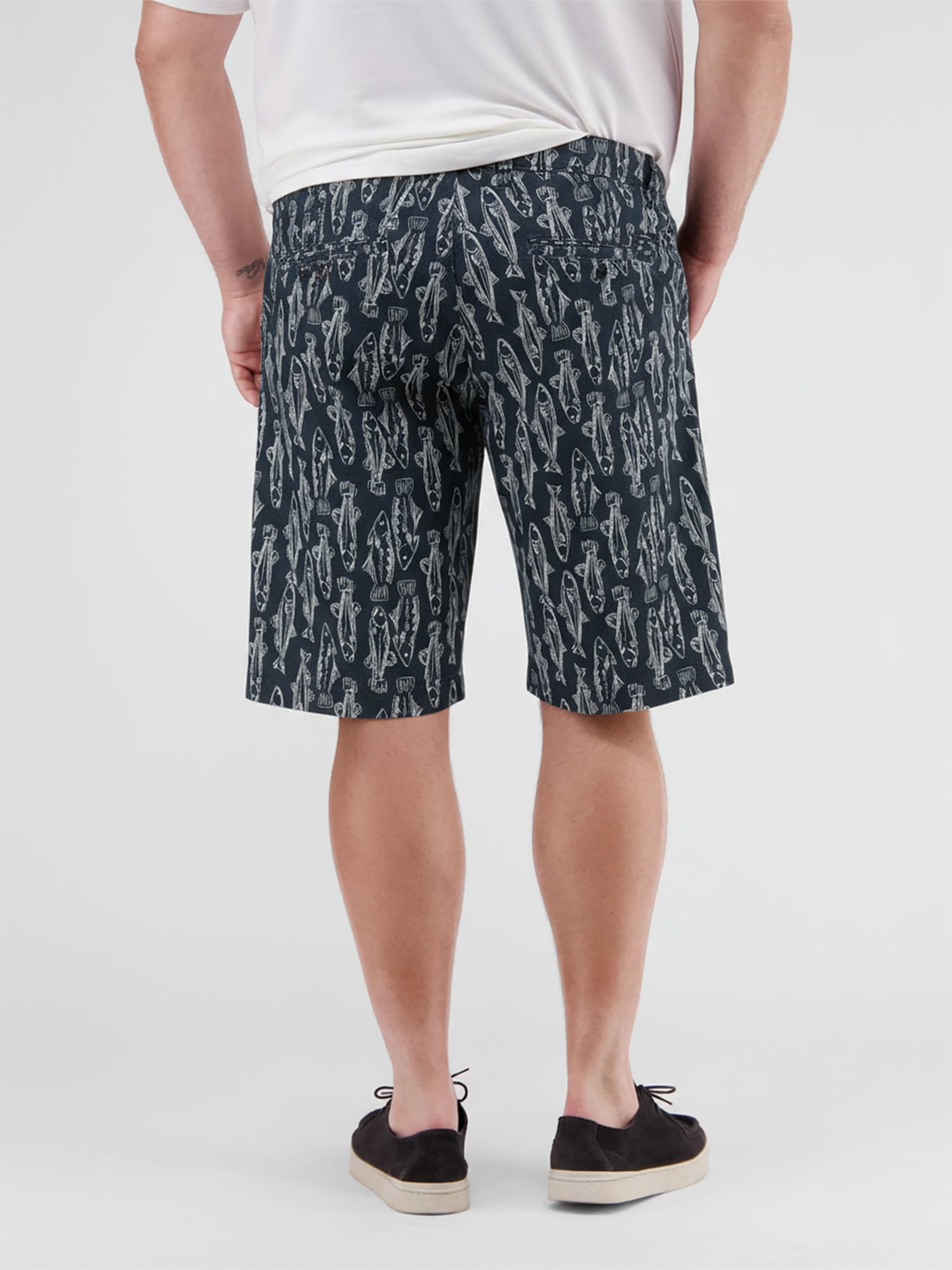 LERROS Short en chino »Leichte Chino-Bermuda mit Print, grosse Grössen«