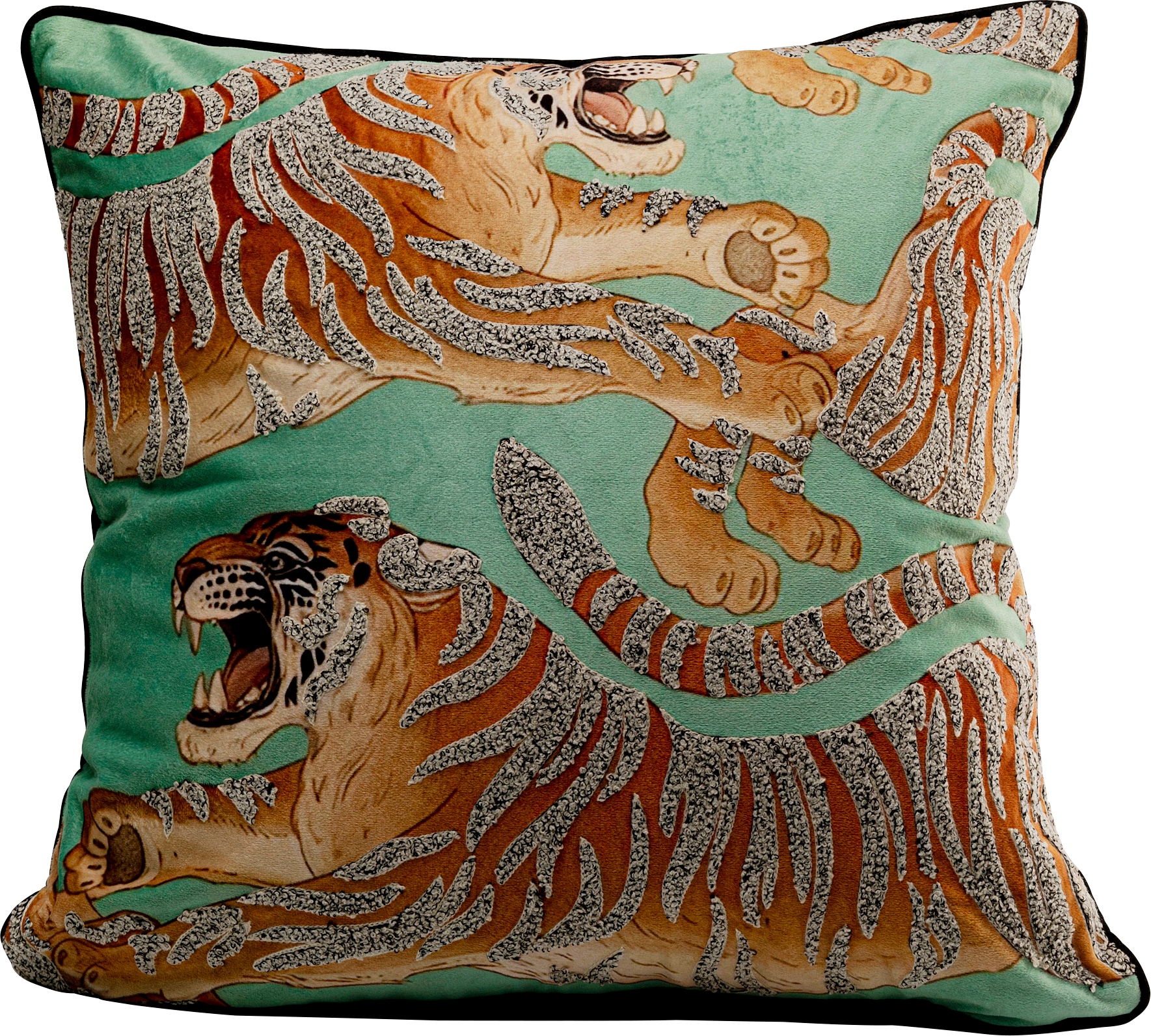 Image of Kare Design Dekokissen "Tiger Love, Kissenhülle mit Füllung, 45x45 cm" stützt Kopf und Nacken angenehm und sorgt für erholsamen Schlaf
