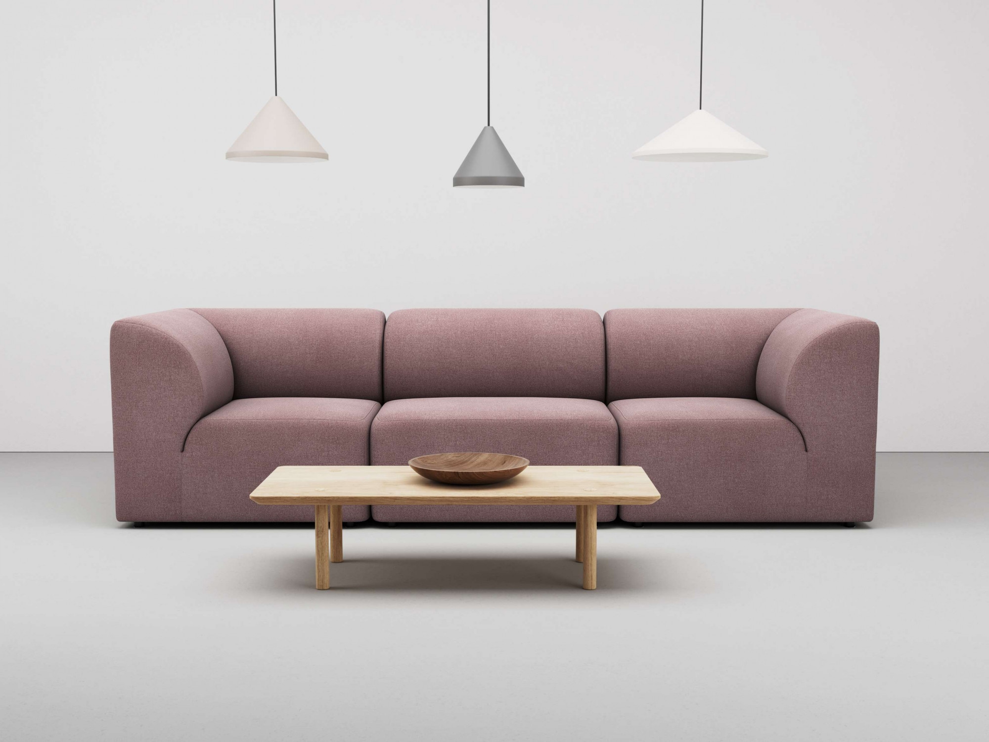 3-Sitzer »Floria«, modulares Sofa, in trendigen Farben, mit Komfortschaum-Polsterung