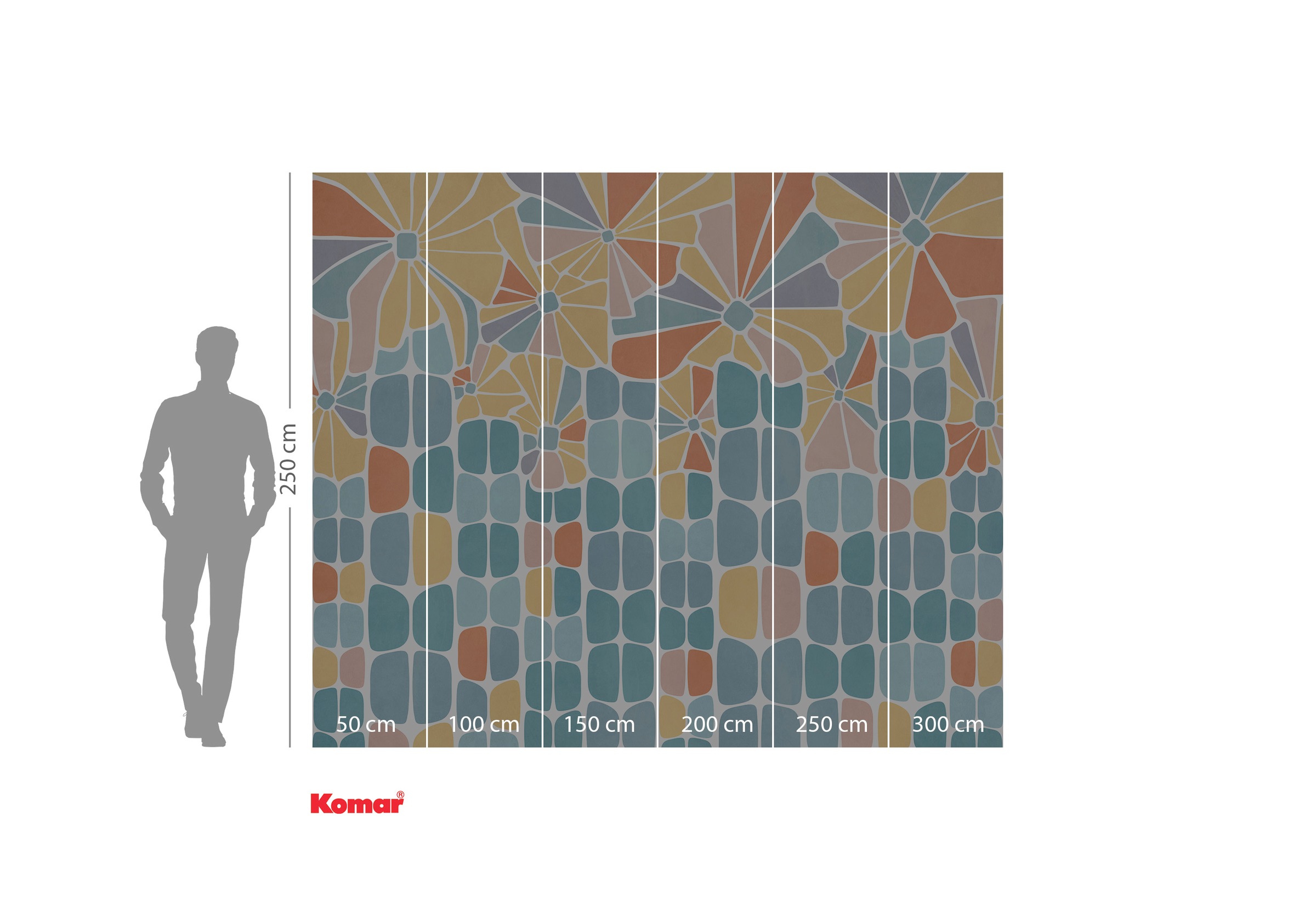 Komar Fototapete »Komar Vlies Fototapete - Garden Dream - Grösse 300 x 250 cm« bedruckt glatt