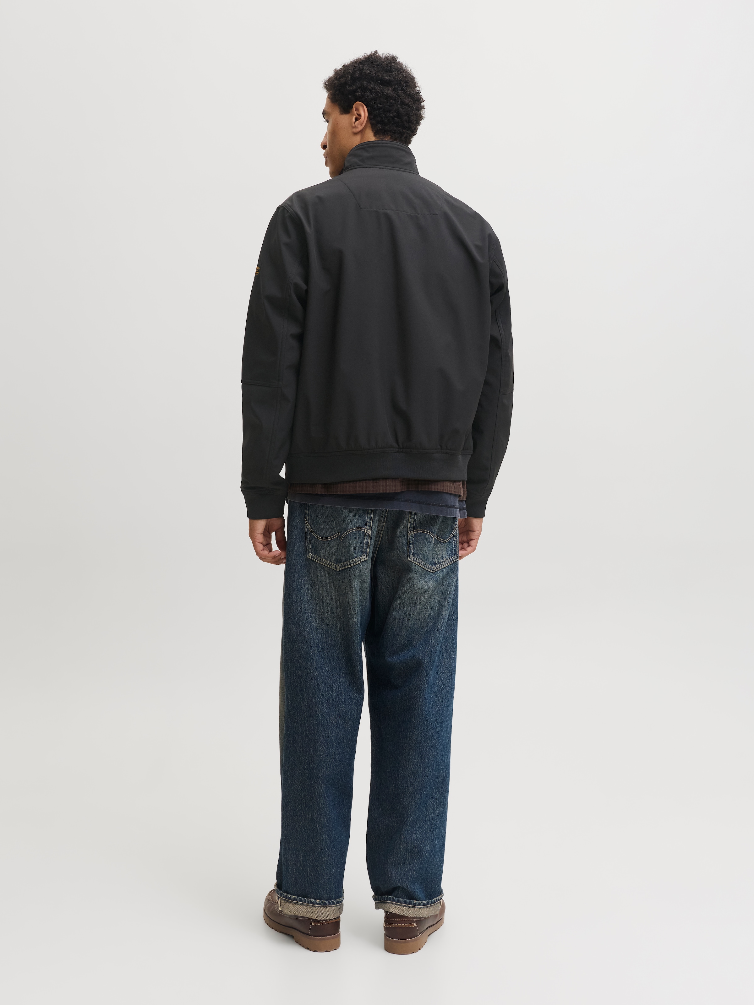 Jack & Jones Veste softshell »JJELIAM SOFTSHELL BOMBER NOOS« fibre synthétique, coupe régulière
