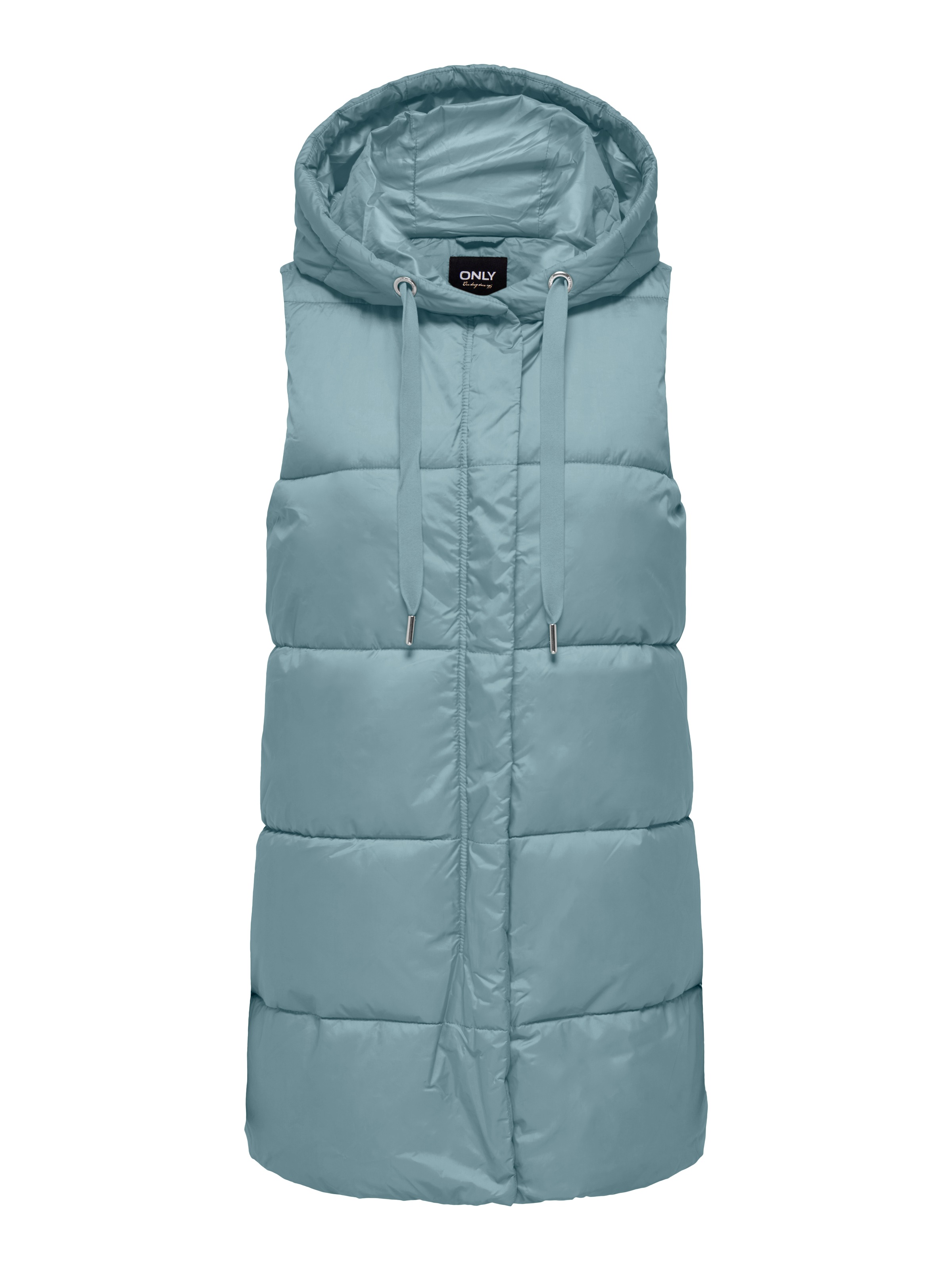 ONLY Steppweste »ONLASTA – Lange Steppweste mit Kapuze für kalte Tage«, regular fit, modisch, Web, Polyester, Kapuze