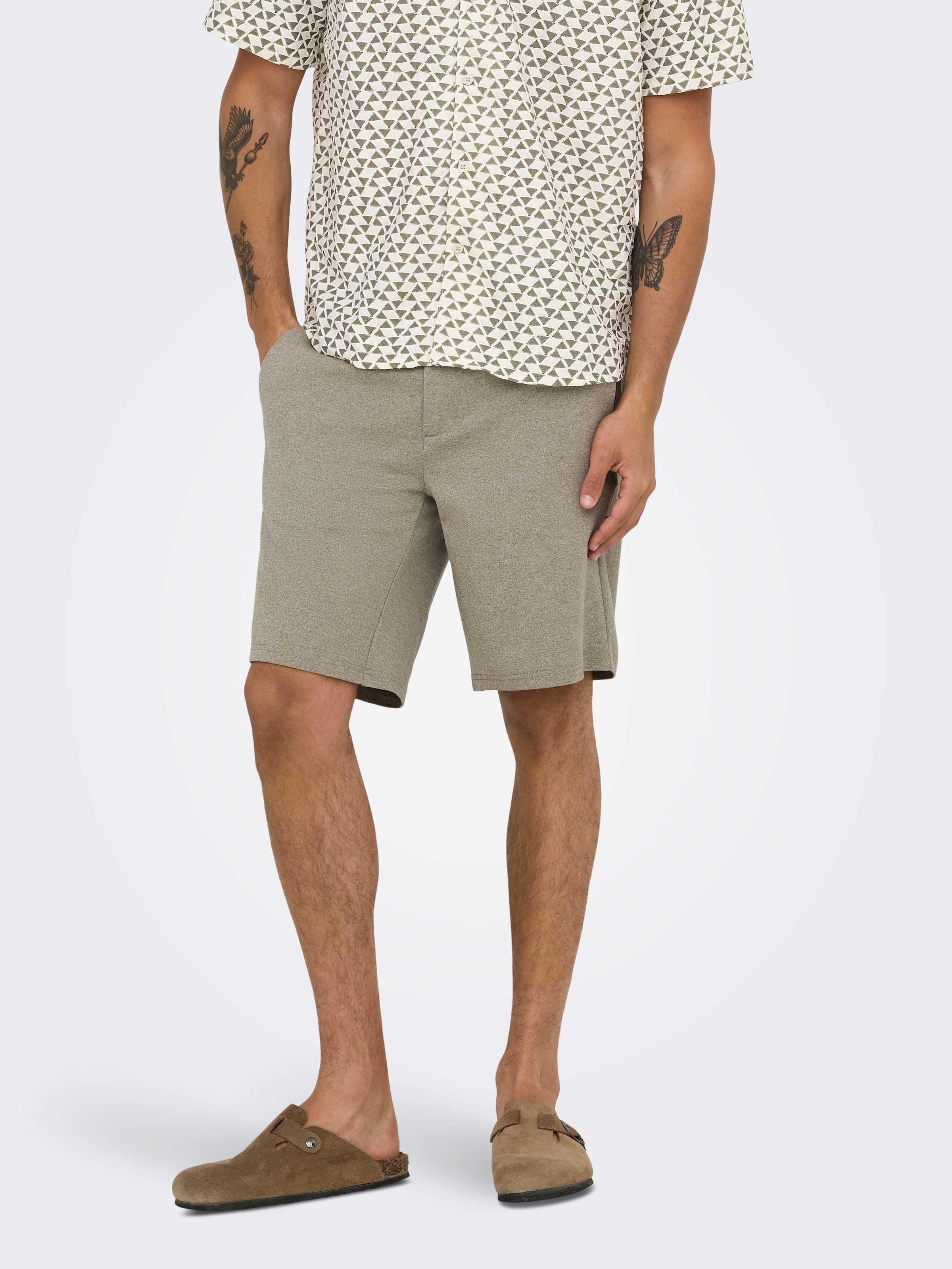 Image of ONLY & SONS Chinoshorts "ONSMARK 0209 MELANGE SHORTS NOOS"