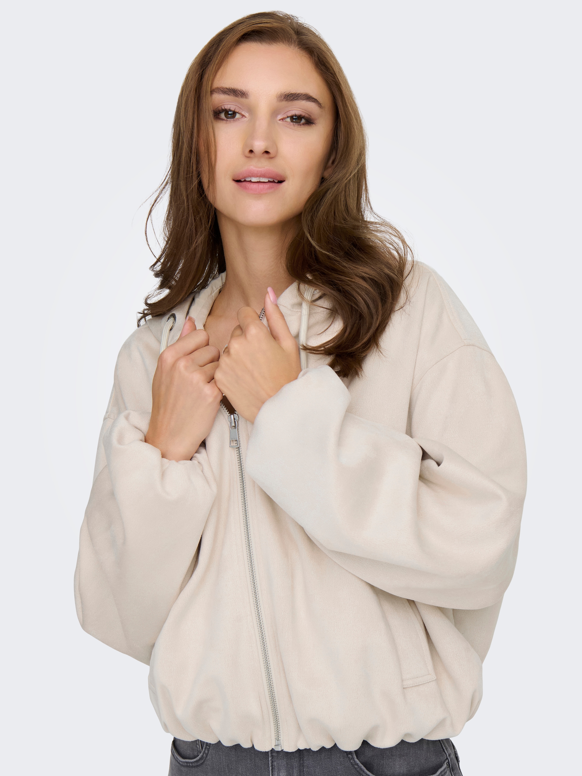 ONLY Outdoorjacke »ONLDIANE LIFE FAUX HOOD JACKET CC OTW«, ohne Kapuze