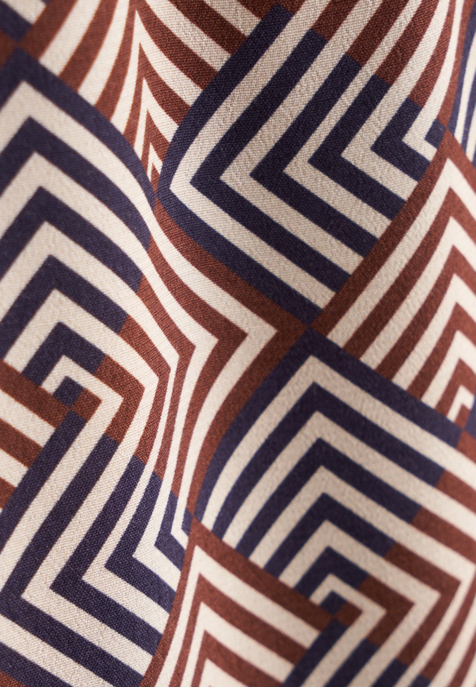 seidensticker Hemdbluse »Schwarze Rose«, Langarm Kragen Geometrische Muster