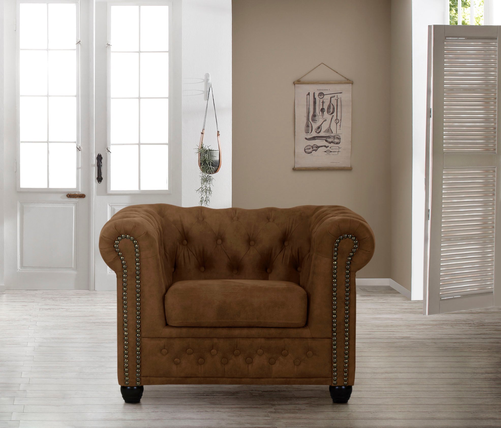 Chesterfield-Sessel »Rysum Sessel«, passend zur Serie "Rysum" B/T/H: 94/86/72 cm