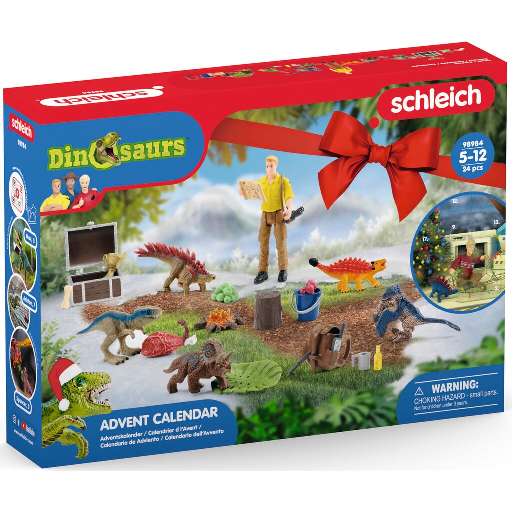 Schleich® Spielzeug-Adventskalender »DINOSAURS 2023«, ab 5 Jahren