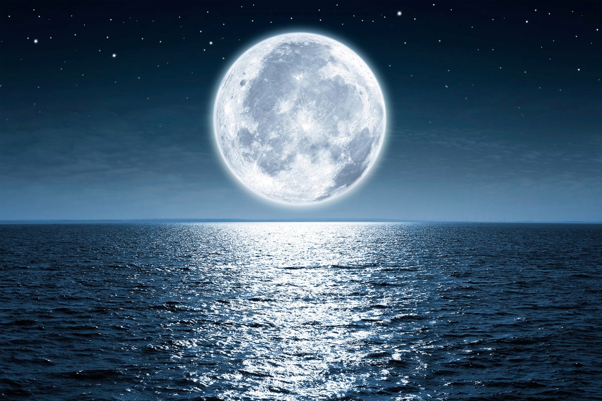 Image of Papermoon Fototapete »Vollmond«, Vliestapete, hochwertiger Digitaldruck, inklusive Kleister bei Ackermann Versand Schweiz