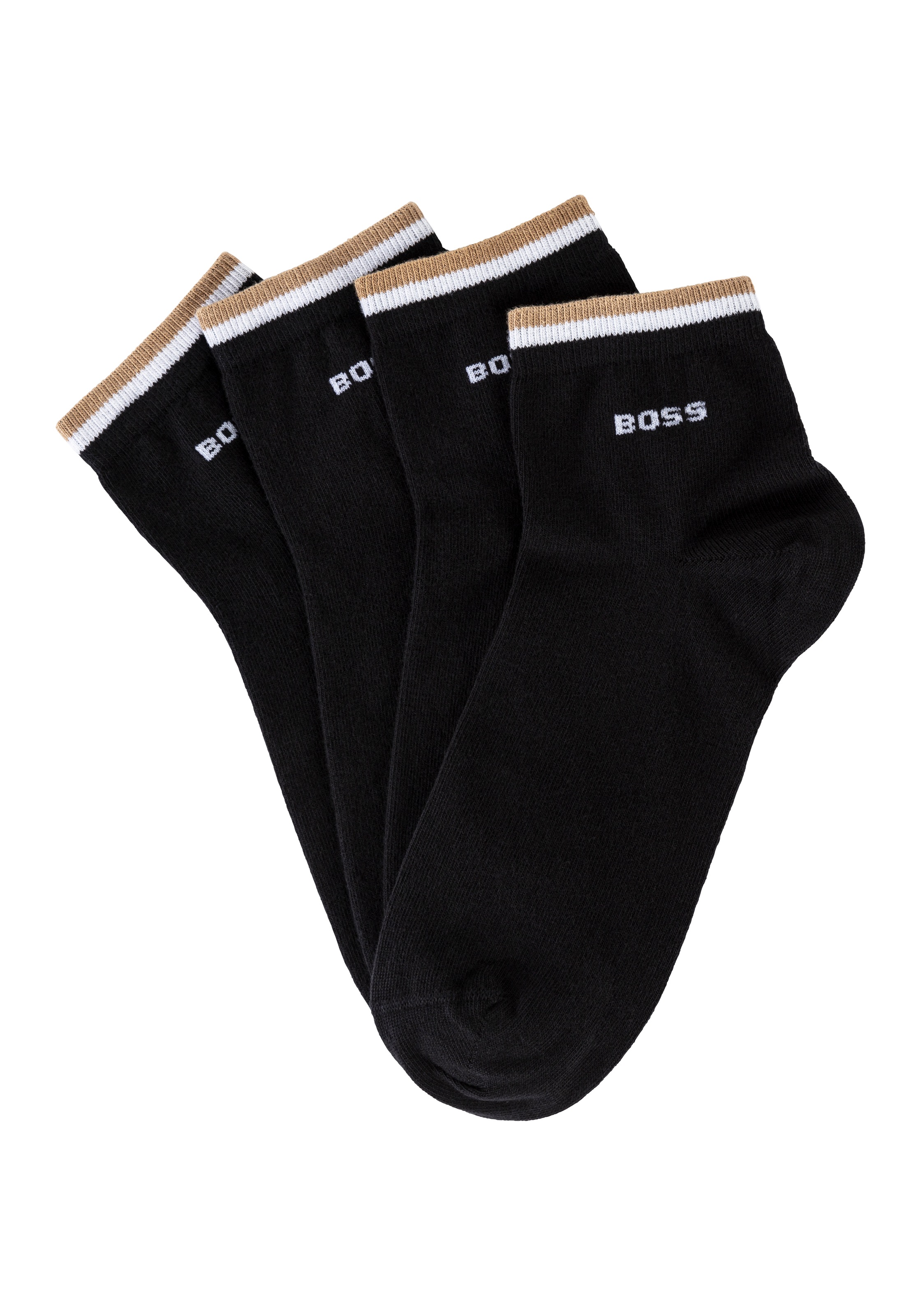 BOSS Chaussettes de loisirs »2P SH Stripe CC« Packung, 2er, 2 cuis tlg. mit BOSS Schriftzug