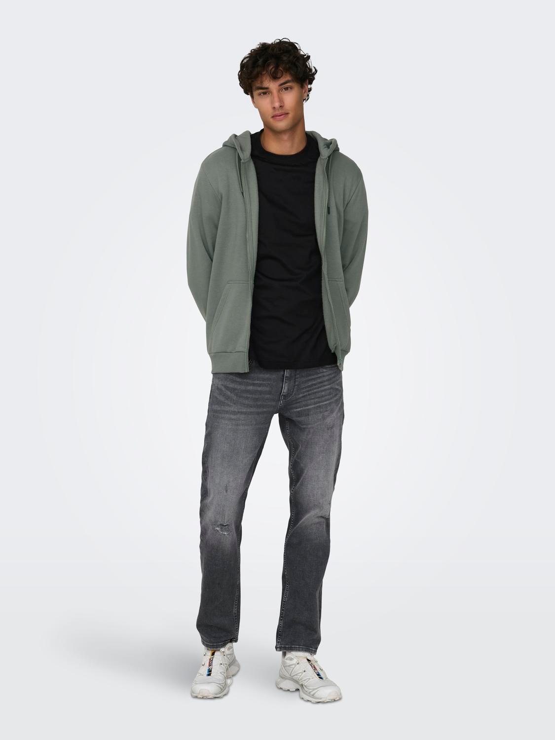ONLY & SONS Sweat à capuche »ONSCERES ZIP THR. HOODIE SWEAT NOOS«
