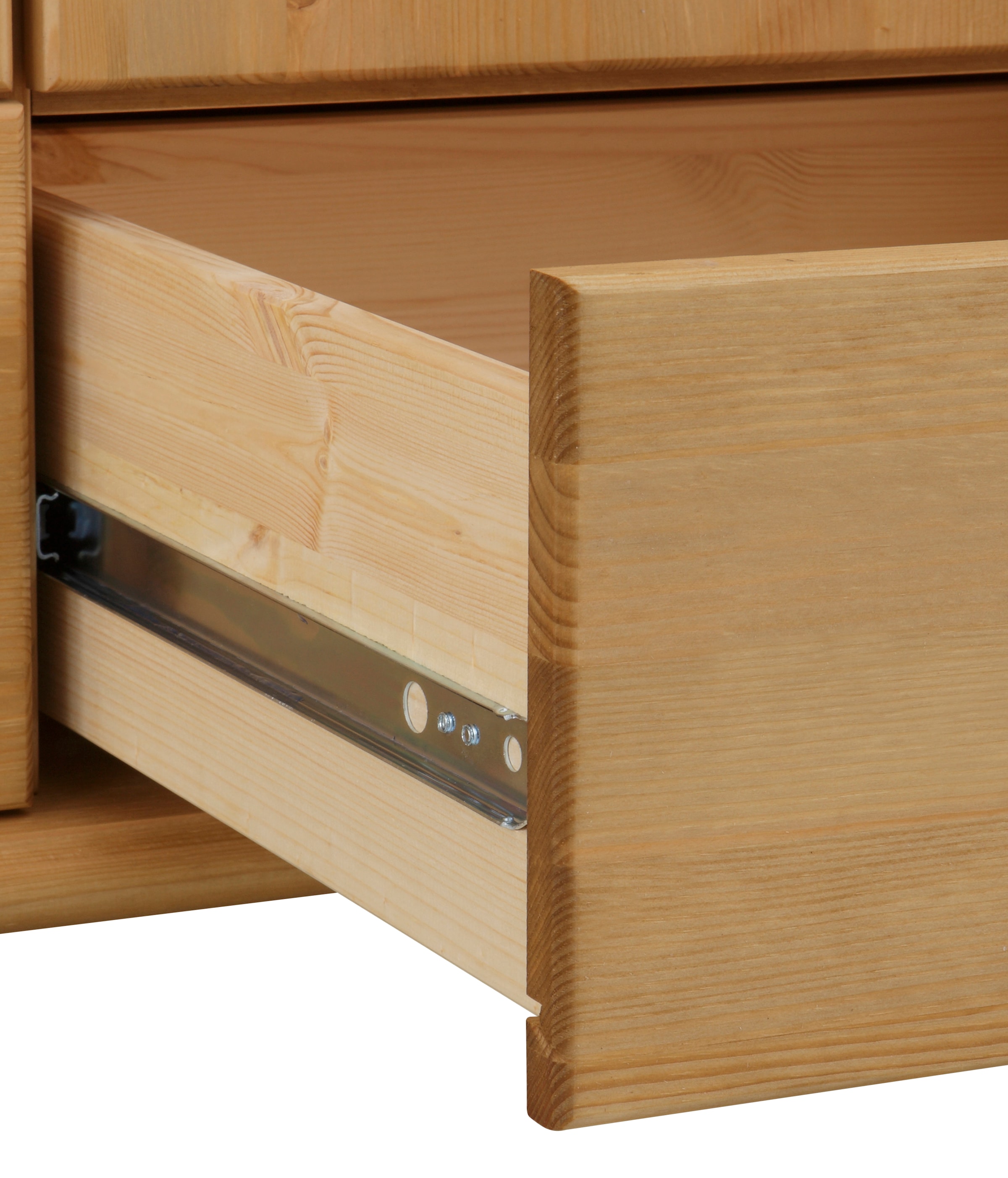 Home affaire Armoires à vêtements »Tessin, Dretürenschrank, 3-türig« B/H/T ca. 152/191/59 cm,  Breite 152 cm, Kiefer massiv, mit Spiegel und 3 Schubladen