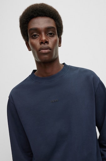 BOSS ORANGE Sweater »Wefade«, (1 tlg.), mit seitlichen Rippeinsätzen