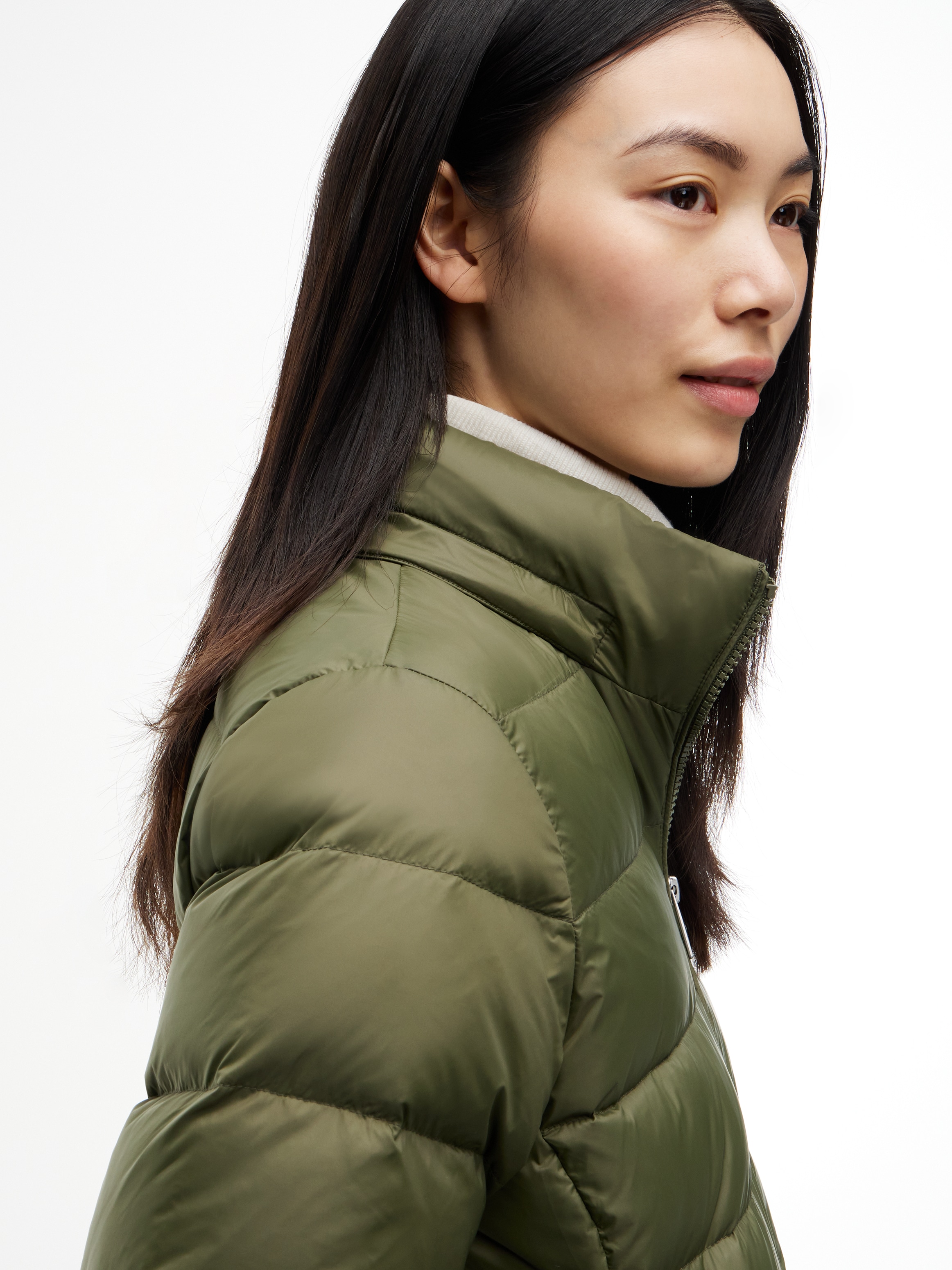 Tommy Jeans Manteau matelassé »TJW ESSENTIAL HOODED DOWN COAT« fibre synthétique