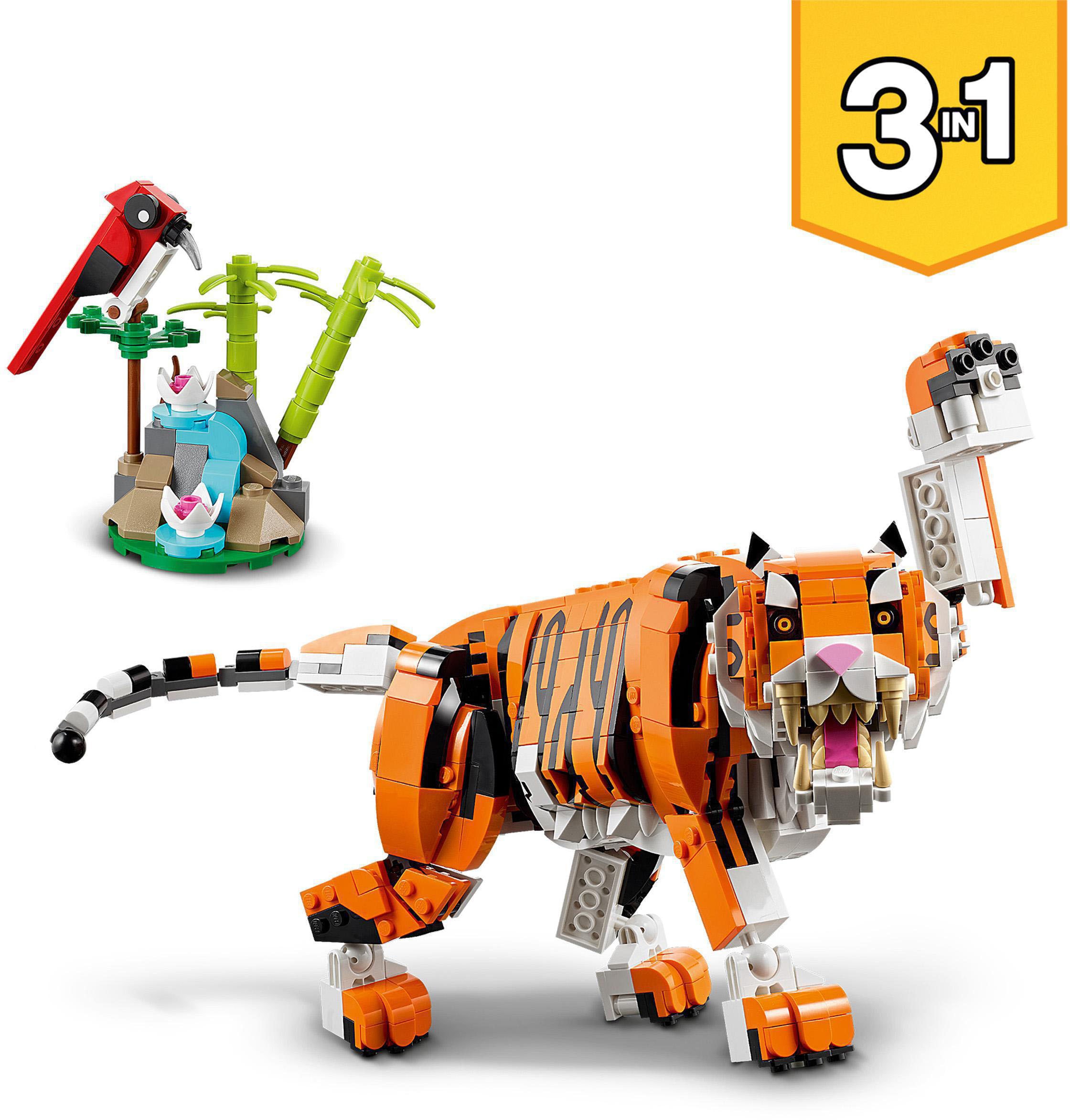 LEGO® Konstruktionsspielsteine »Majestätischer Tiger (31129), LEGO® Creator 3in1«, (755 St.)