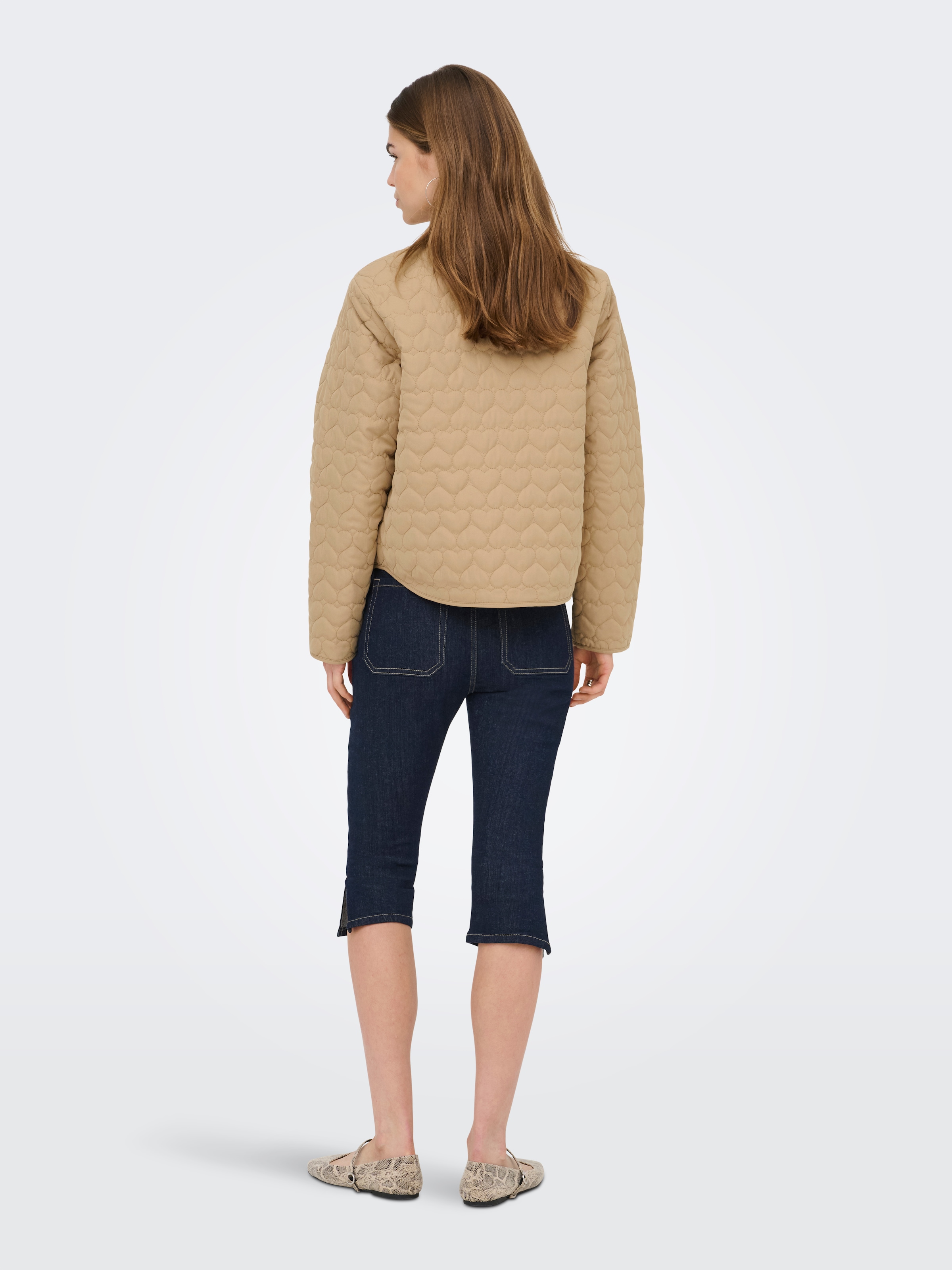 ONLY Steppjacke »ONLHEART LIFE QUILTED JACKET NOOS OTW« mit Steppmuster in Herzchenform
