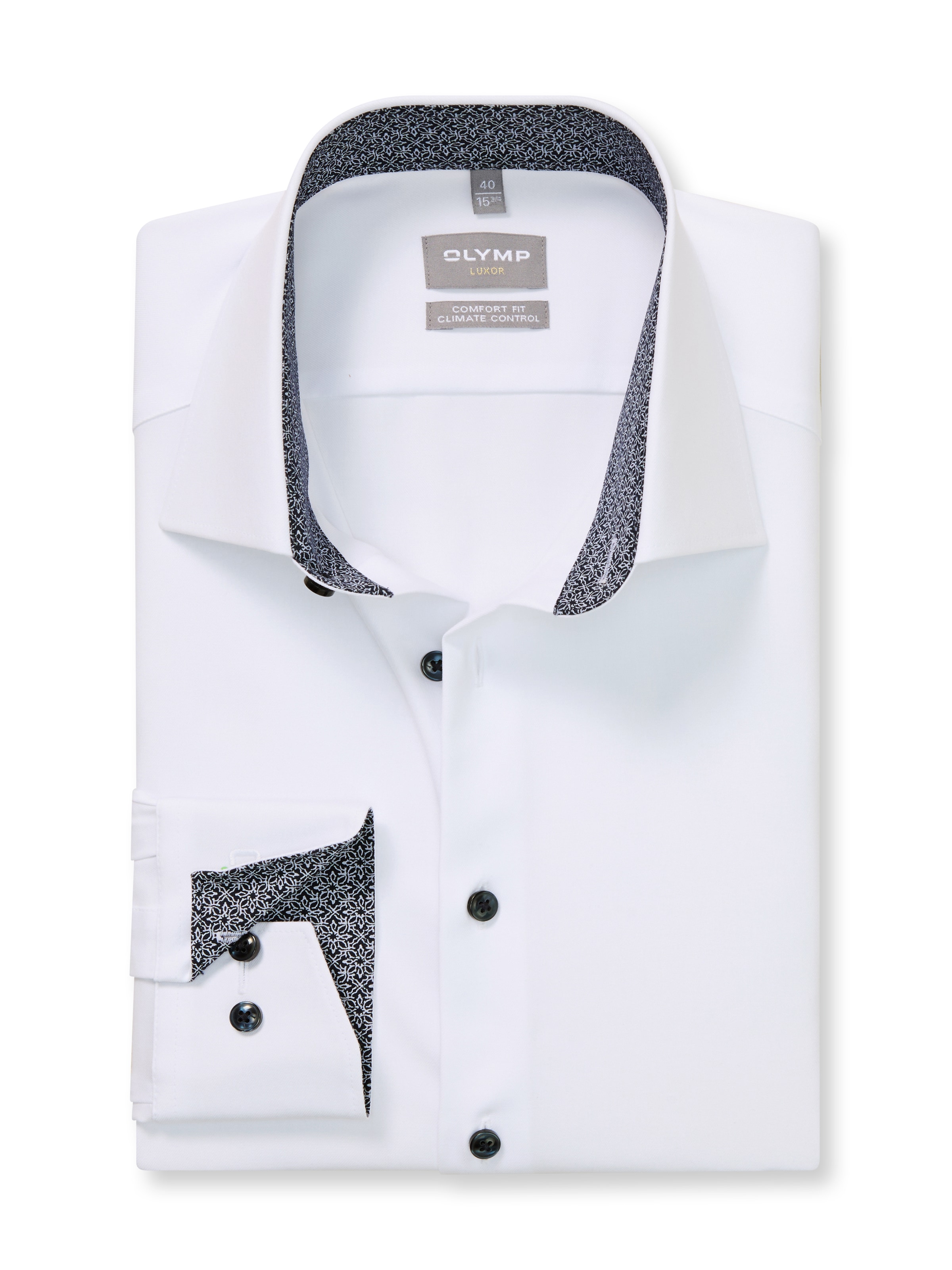 OLYMP Langarmhemd »24/7 - Luxor comfort fit«, Climate Control, Businesshemd, New-Kentkragen, comfort fit
