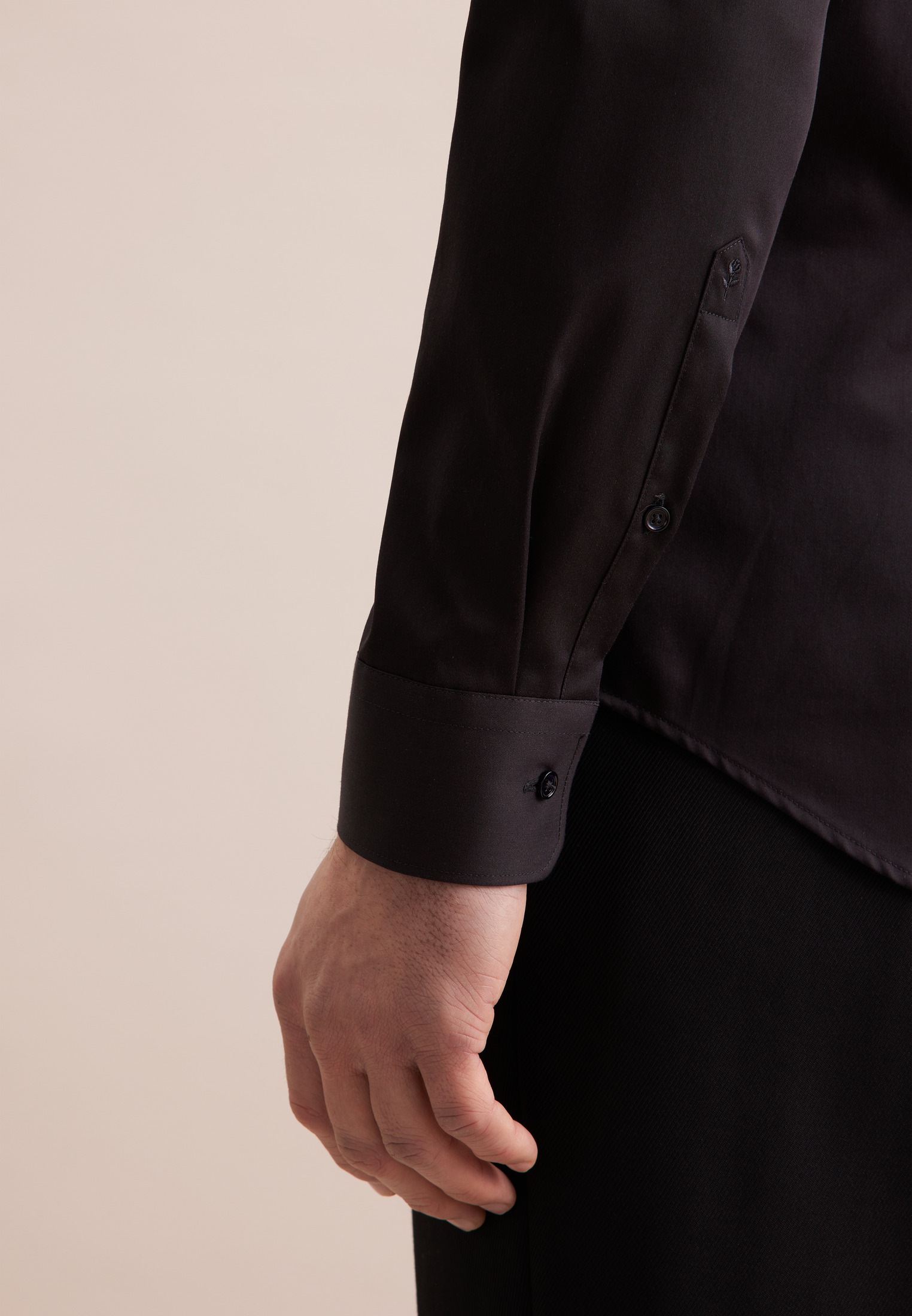 seidensticker Businesshemd »Schwarze Rose«, Slim Kentkragen Uni
