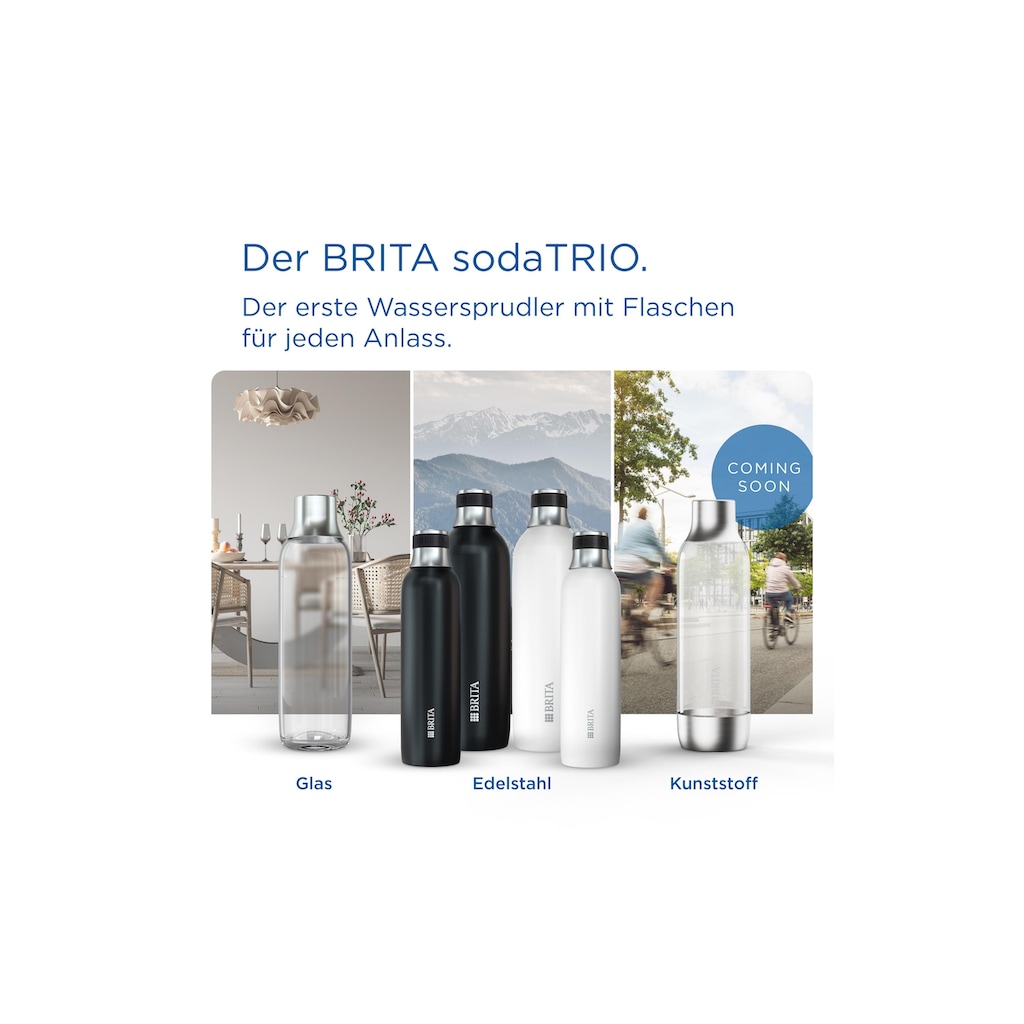 BRITA Isolierflasche »Soda Trio 0.65 l Schwarz«
