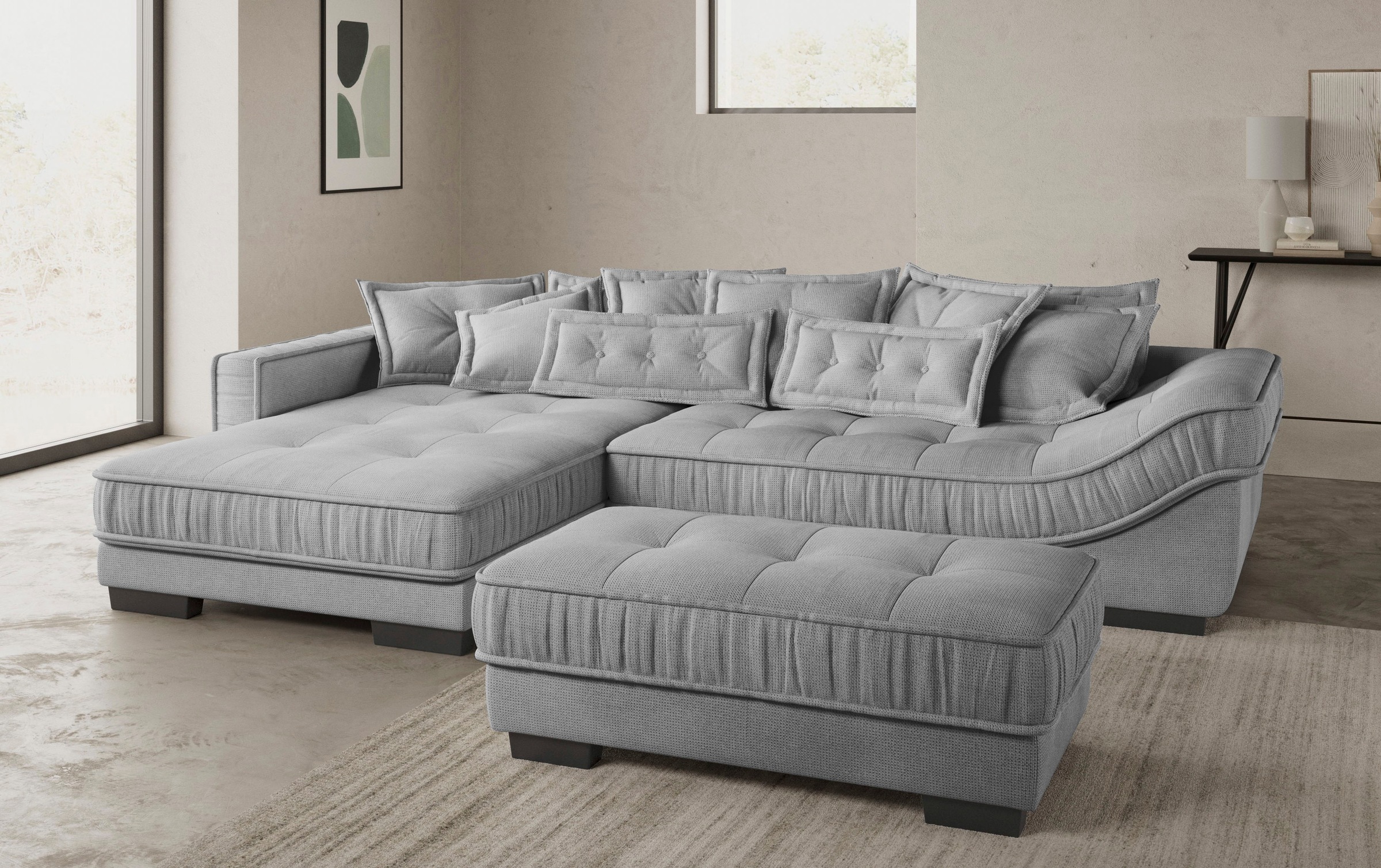 Mr. Couch Ecksofa »Diwan II DuraFlex L-Form«, DuraFlex-Kaltschaumpolsterung, bis 140 kg, 4 Bezugsqualitäten
