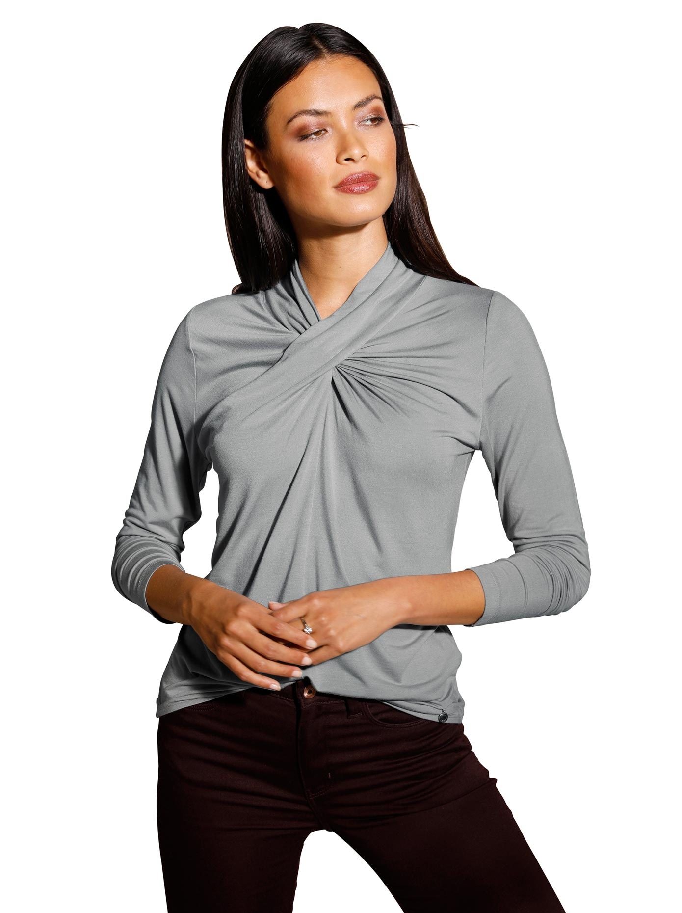 Image of CREATION L PREMIUM Langarmshirt »Modal-Shirt«, (1 tlg.) bei Ackermann Versand Schweiz